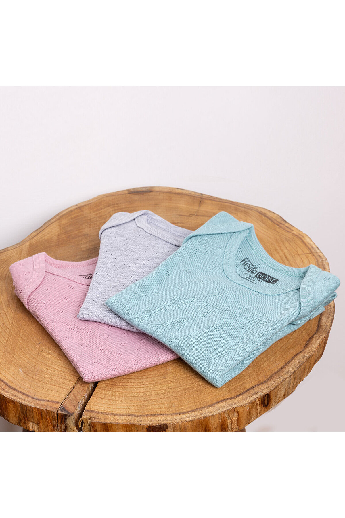 ebebek Hello Baby HelloBaby Jakarlı Kısa Kol Body fotoğrafı 3 (önizleme)