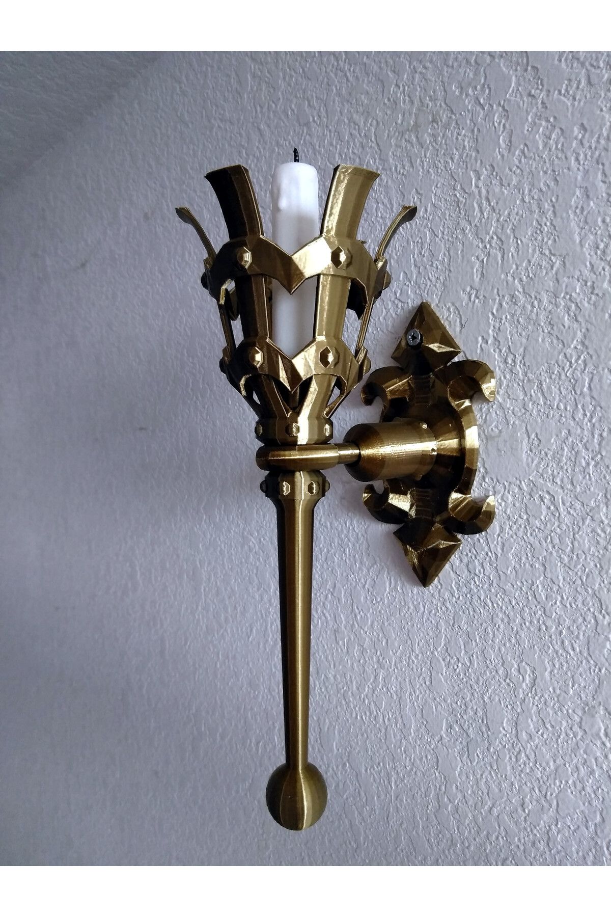Vision Craft Duvar Sconce Konik Mum Tutucu