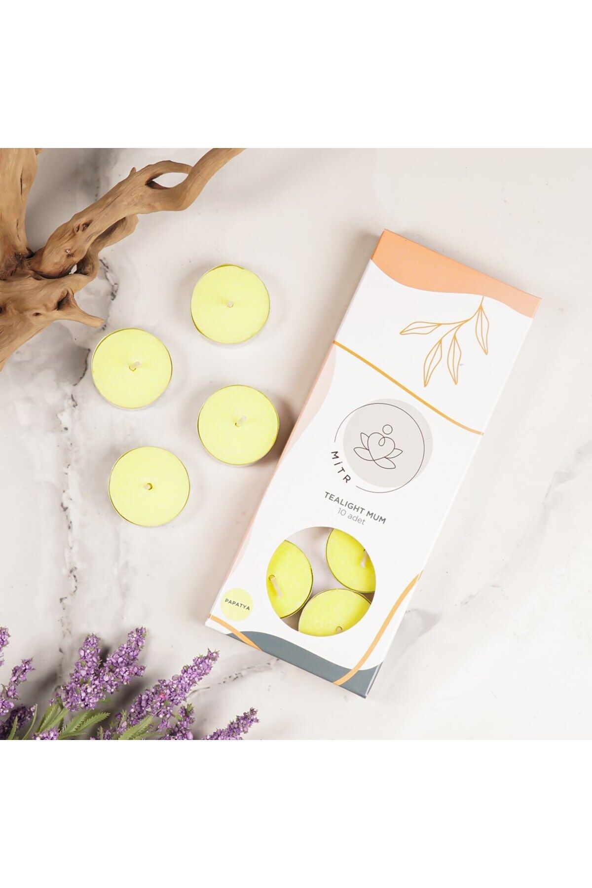 Elioure Papatya Kokulu Tealight Mum, Sıcak ve Ferah Atmosfer İçin Güzel Bir Seçim