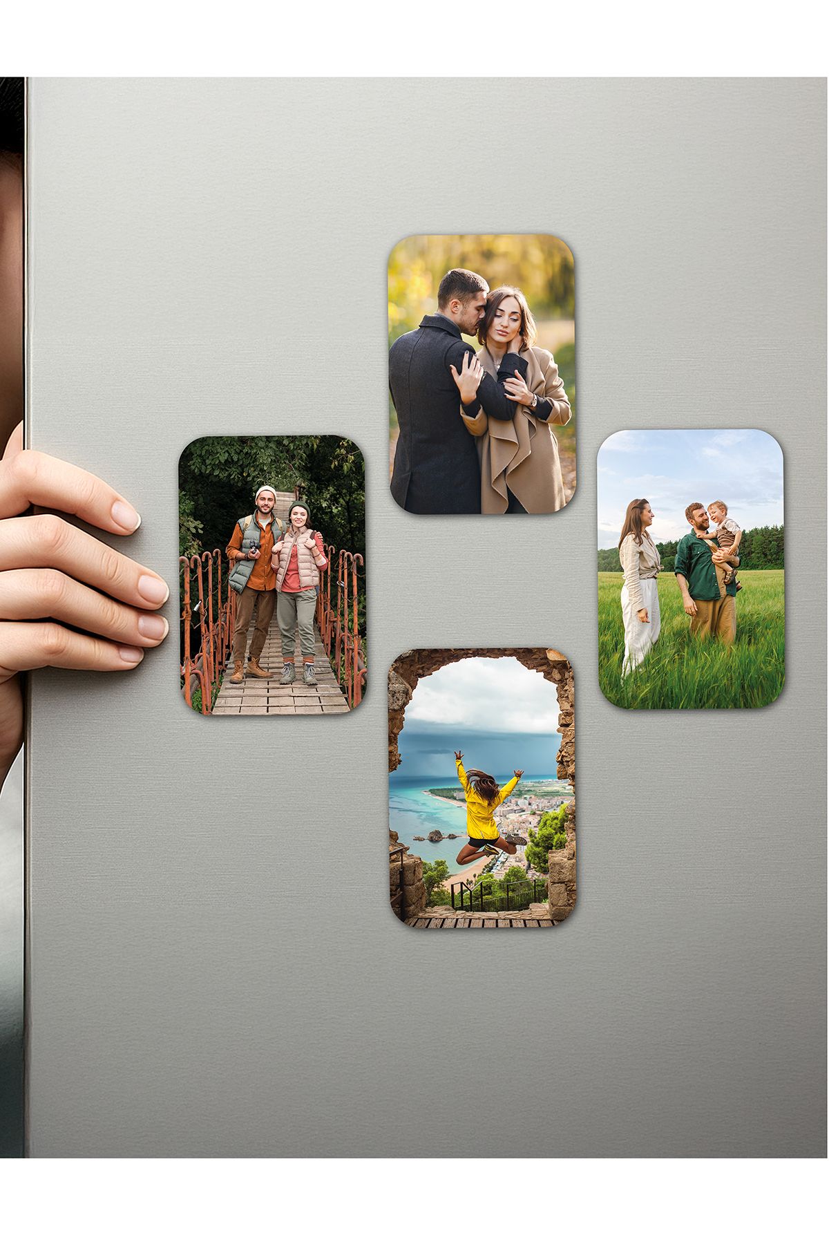 Elioure Kişiye Özel Ahşap Fotoğraflı UV Baskılı Magnet, şık ve anlamlı hediye seçeneği