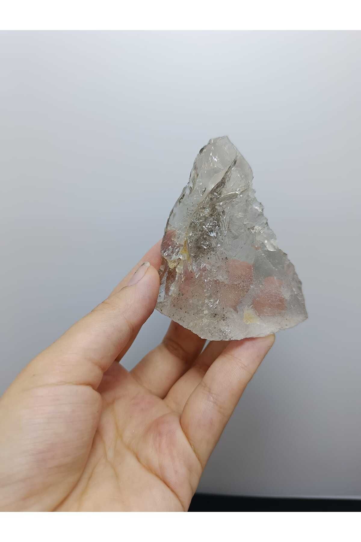Elioure Beyaz Kristal Kuvars Doğaltaş Kütle, enerji ve şifa kaynağı doğal taş
