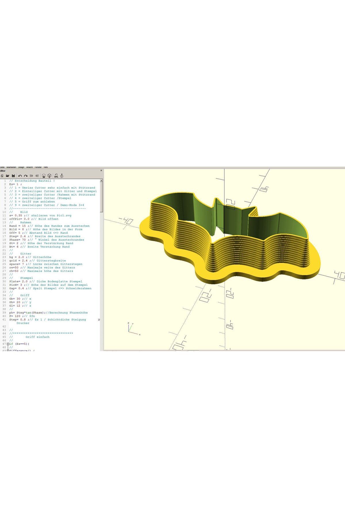 talaşoğlu Çerez kesici jeneratörü - svg baskısı openscad