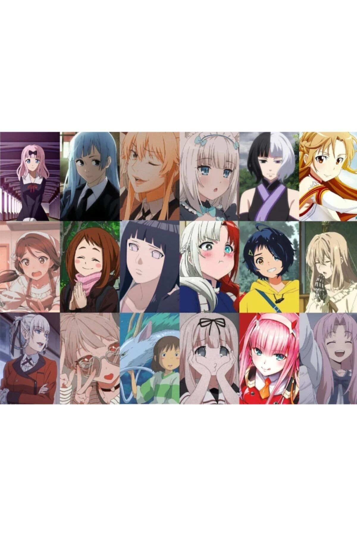 Elioure 84 Parçalık Renkli Anime Manga Duvar Posteri Seti 10x15 cm