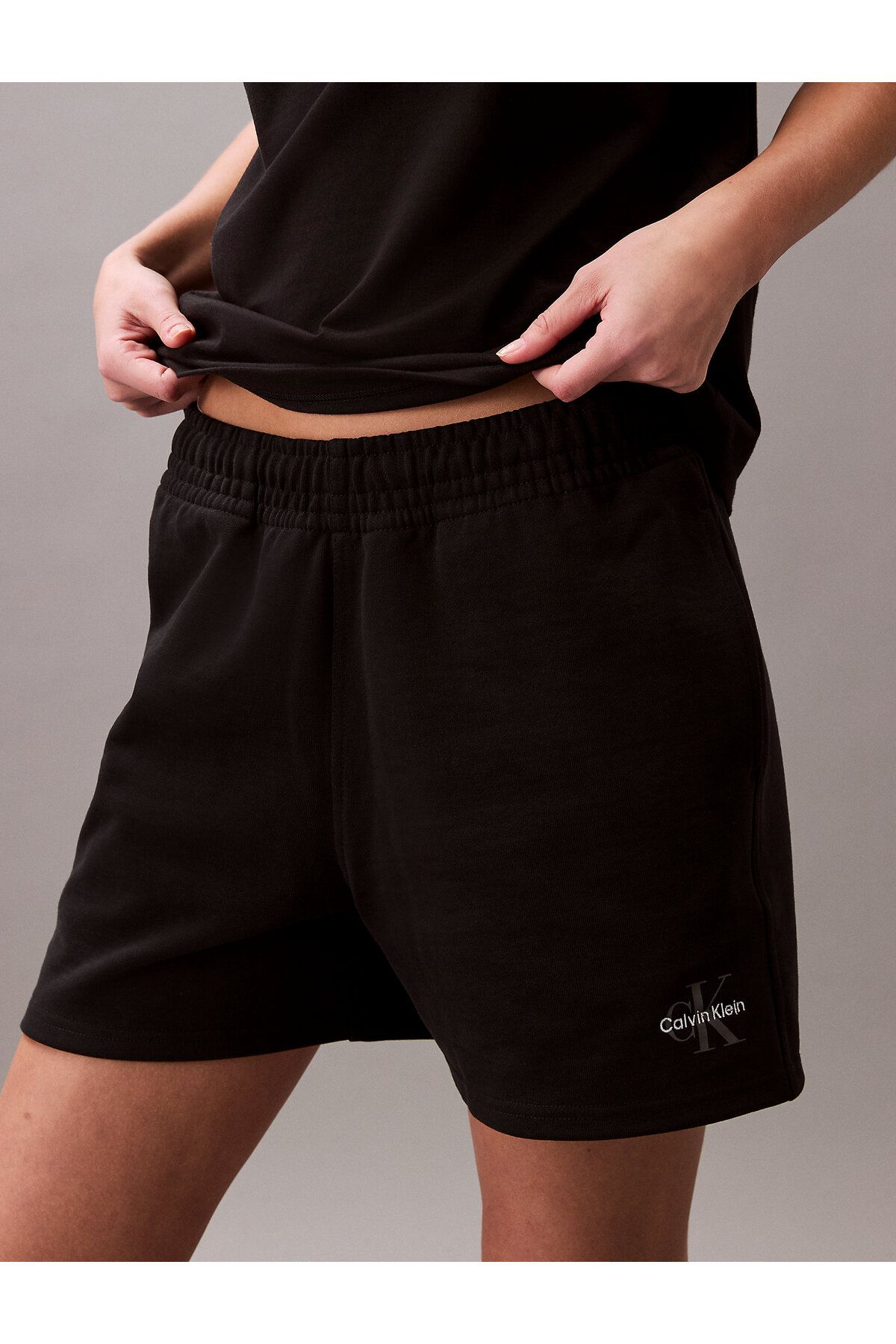 Calvin Klein Monogram Logo French Terry Shorts