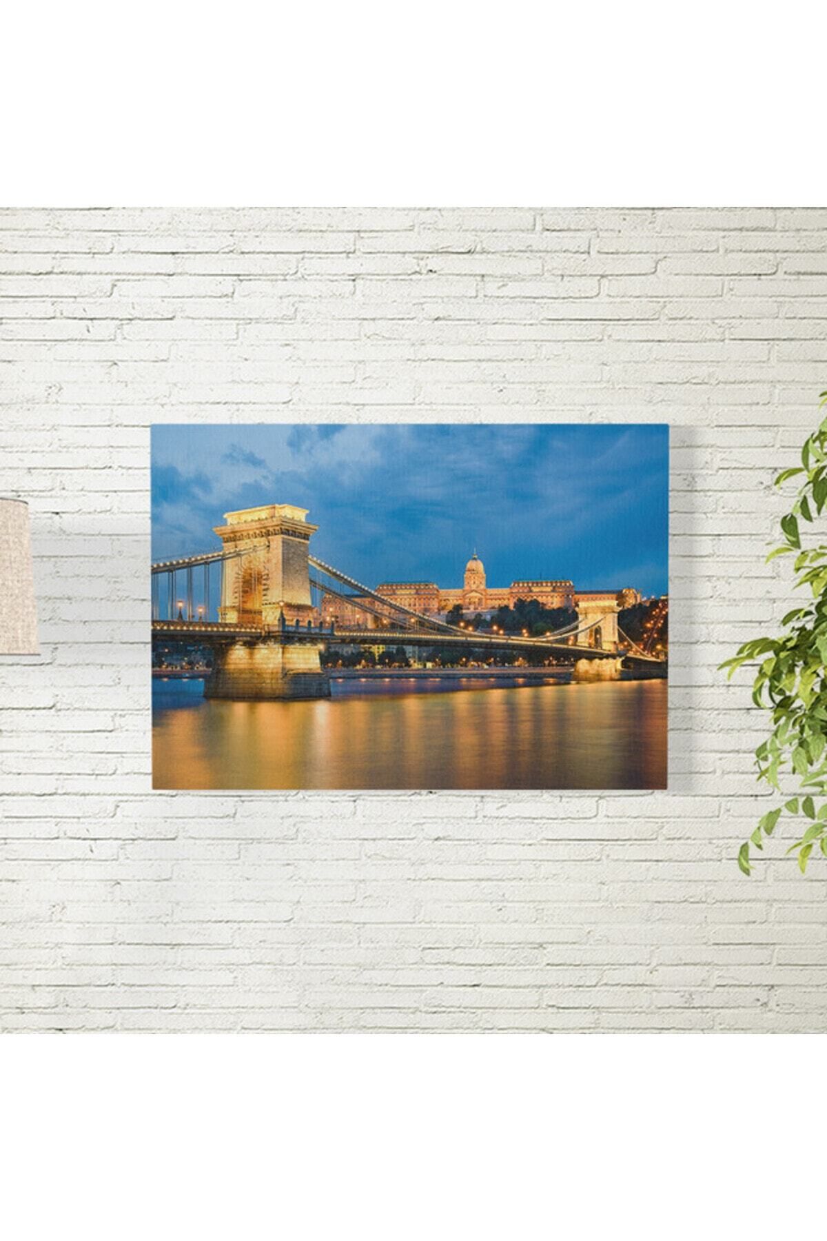 Elioure Budapeşte Şehir Manzarası 35x50 cm, Dekoratif Çerçeveli Poster