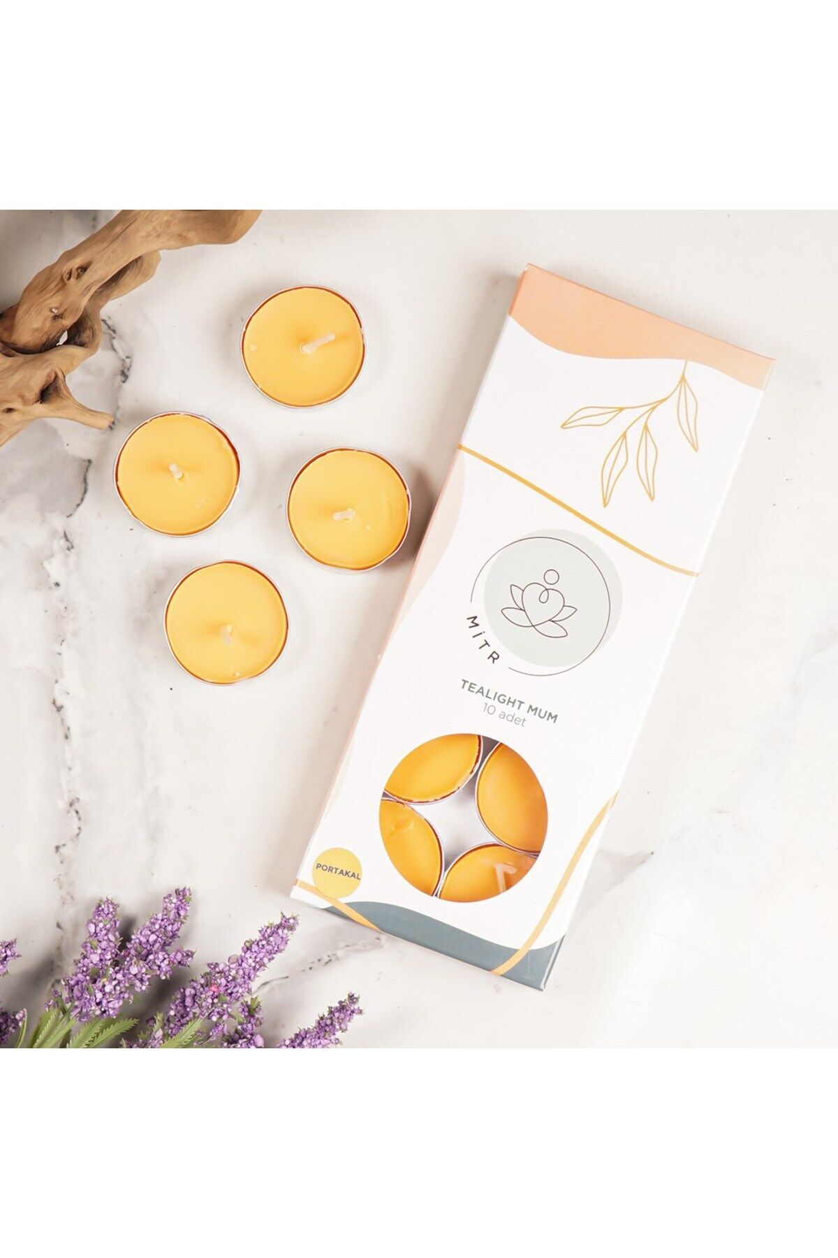 Elioure Portakal Kokulu Tealight Mum, Sıcak ve Ferahlatıcı Atmosfer Yaratır