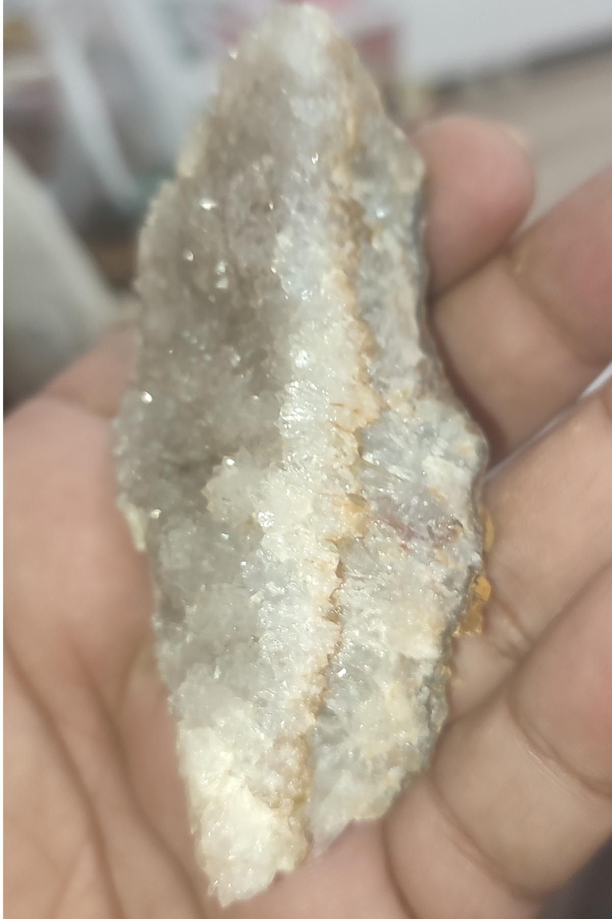 Elioure Doğal Ametist Taşı Ham Dekoratif Kütle 119 gr, şifa ve güzellik sağlar