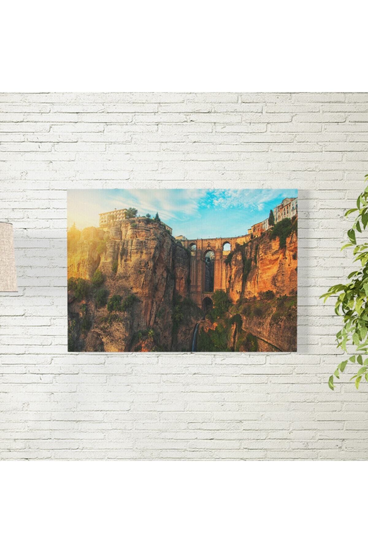Elioure İspanya Ronda Manzara Posteri 35x50 cm, şık duvar dekoru, yüksek kalite baskı