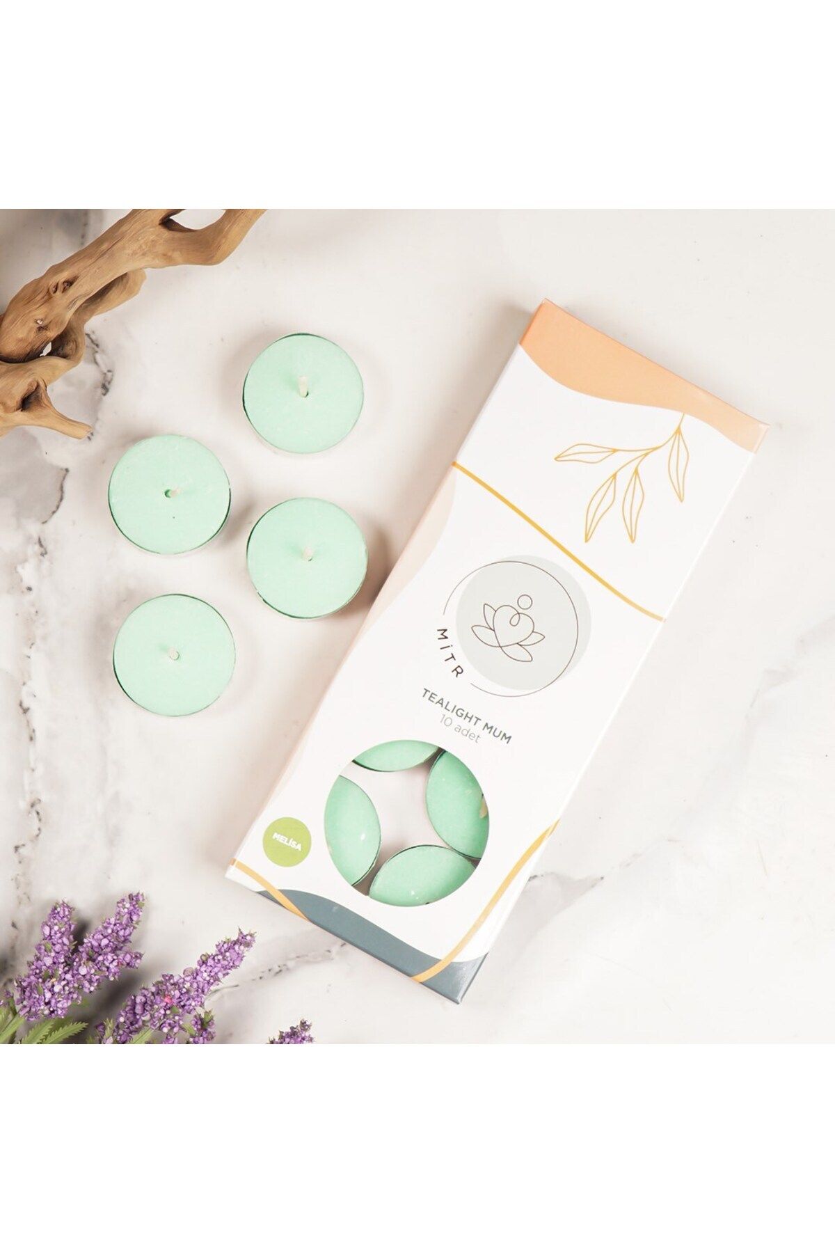 Elioure Melisa Kokulu Tealight Mum, Sıcak ve Hoş Atmosfer Yaratır