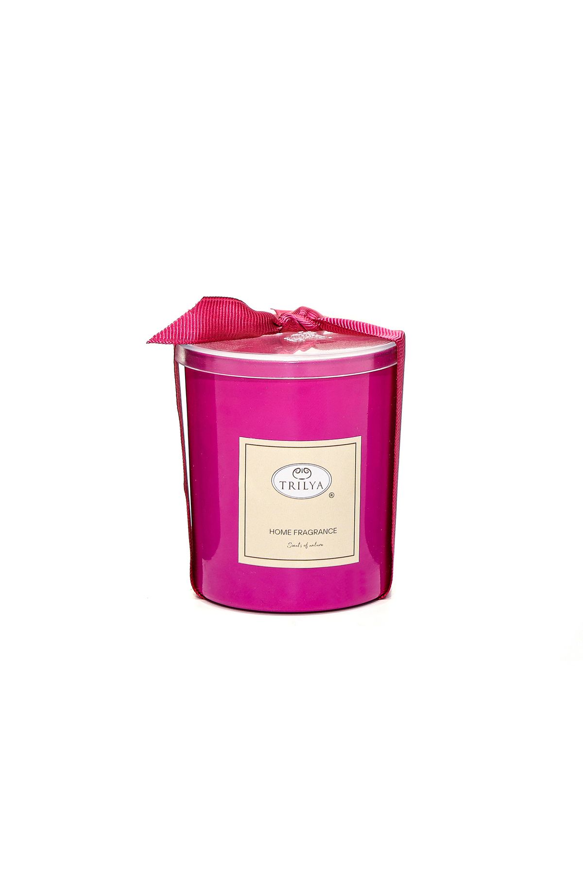 Elioure Fuşyalı Silk&Blossom Kokulu Vegan Mum, Pembe, Rahatlatıcı ve Şık Tasarım