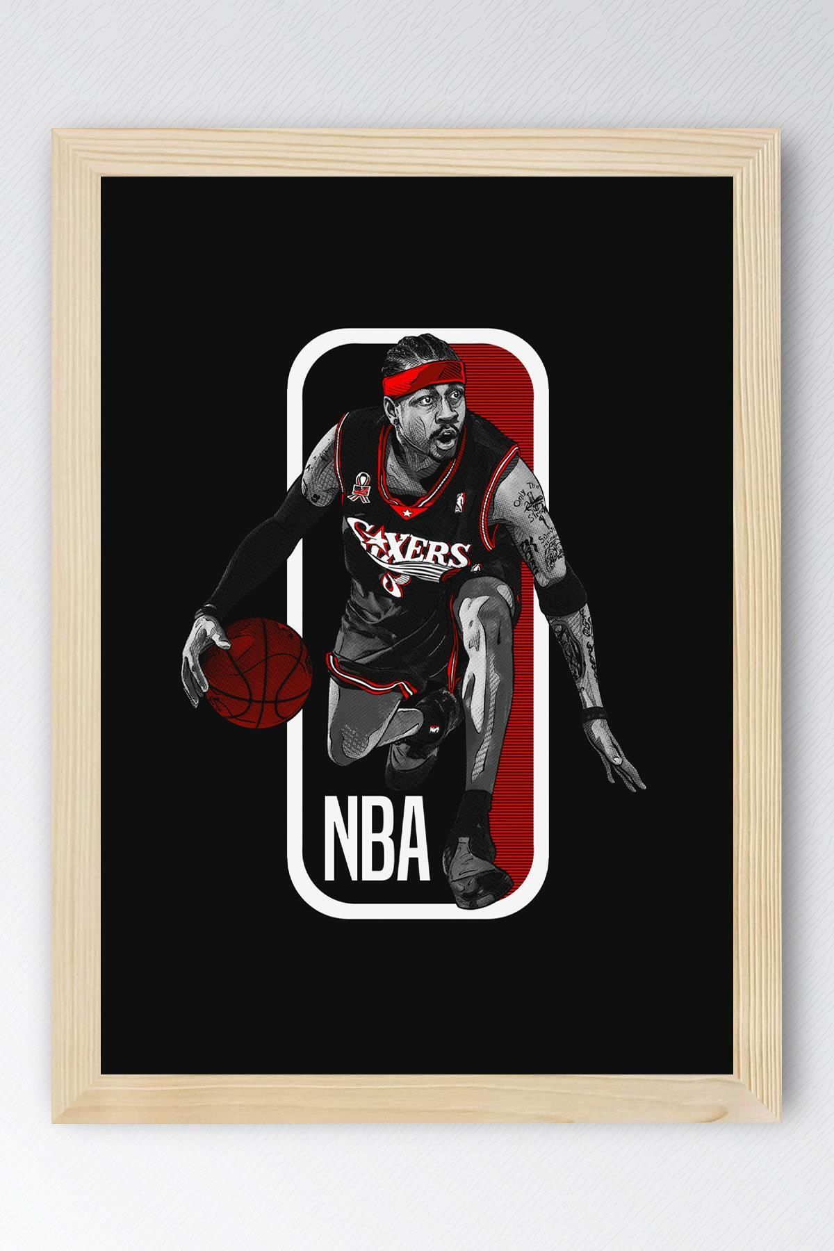 Saturn Allen Iverson Çerçeveli Tablo - Basketbol NBA Posteri Tablo