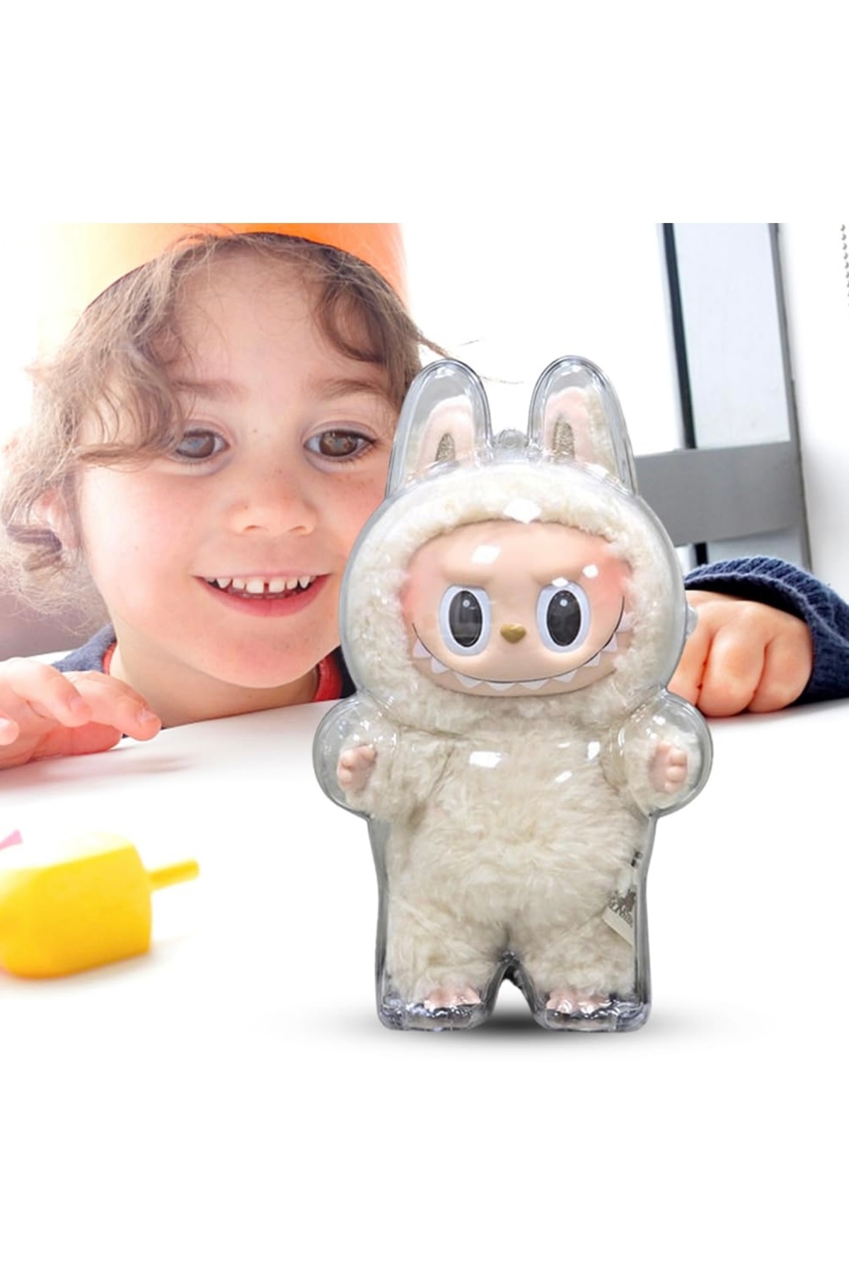 happystoretr Labubu Anahtarlık Şeffaf Koruyucu Kapak, Monster