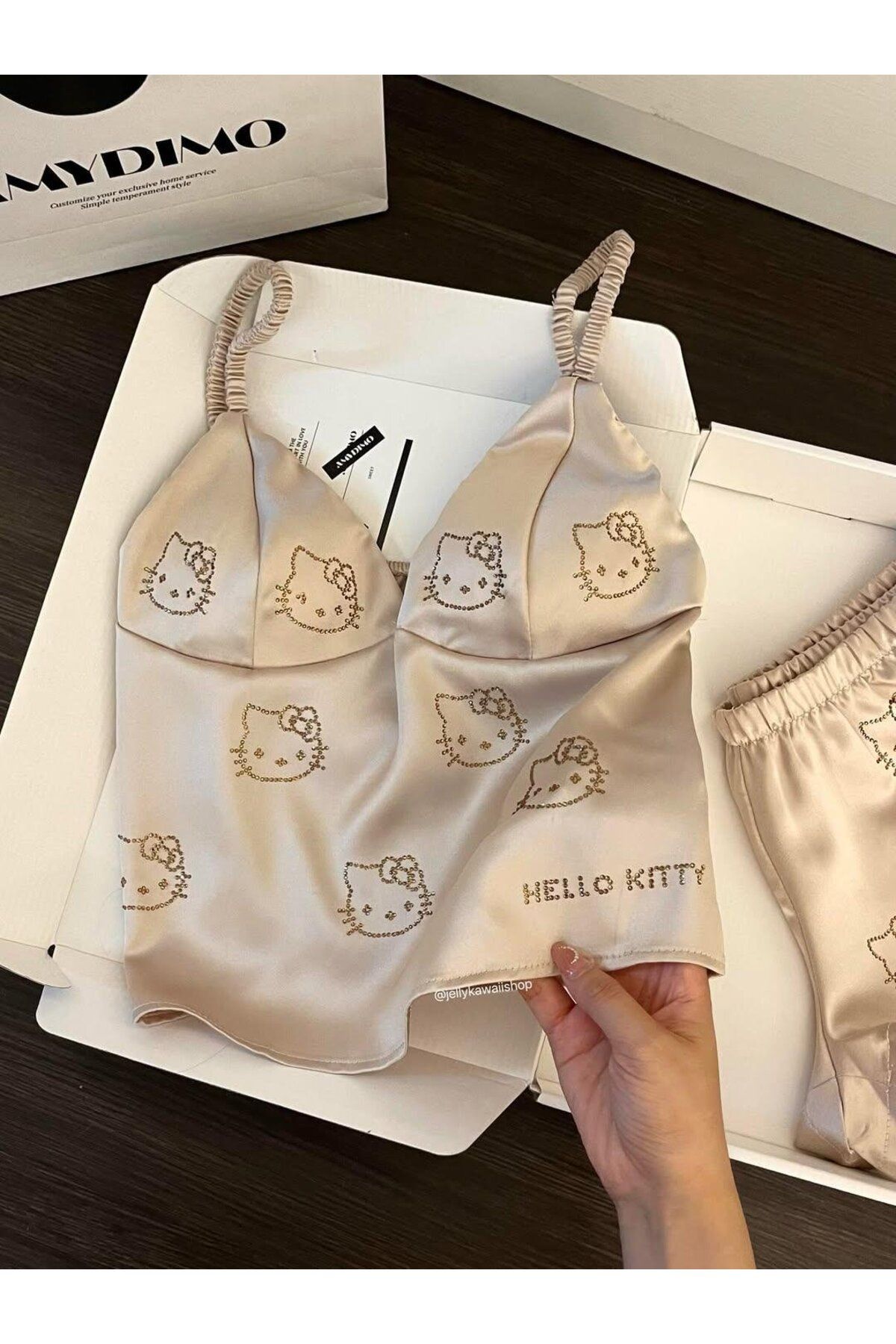 Gofeel Sanrio Hello Kitty Taşlı Alt Üst Takım