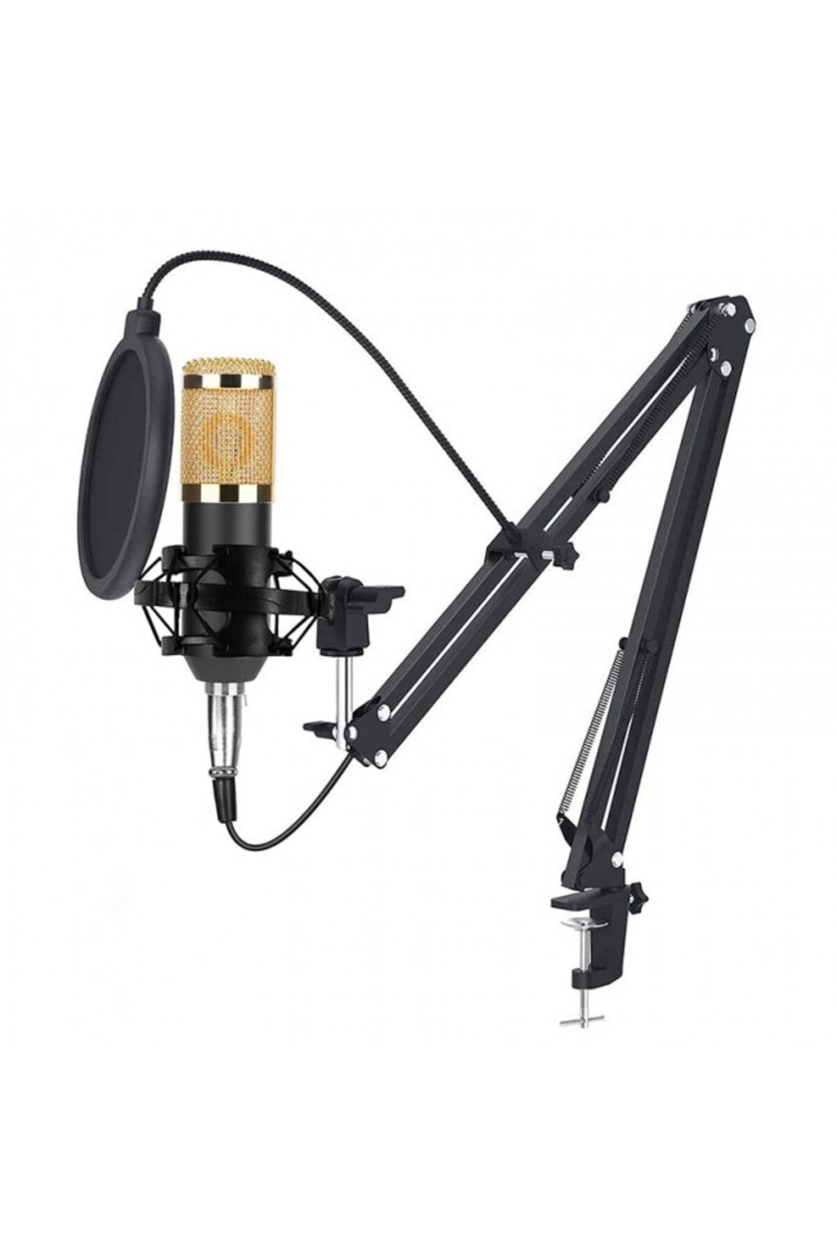 KEEPRO Kondenser mikrofon 3.5mm jak girişli kondenser mikrofon 6 parça set