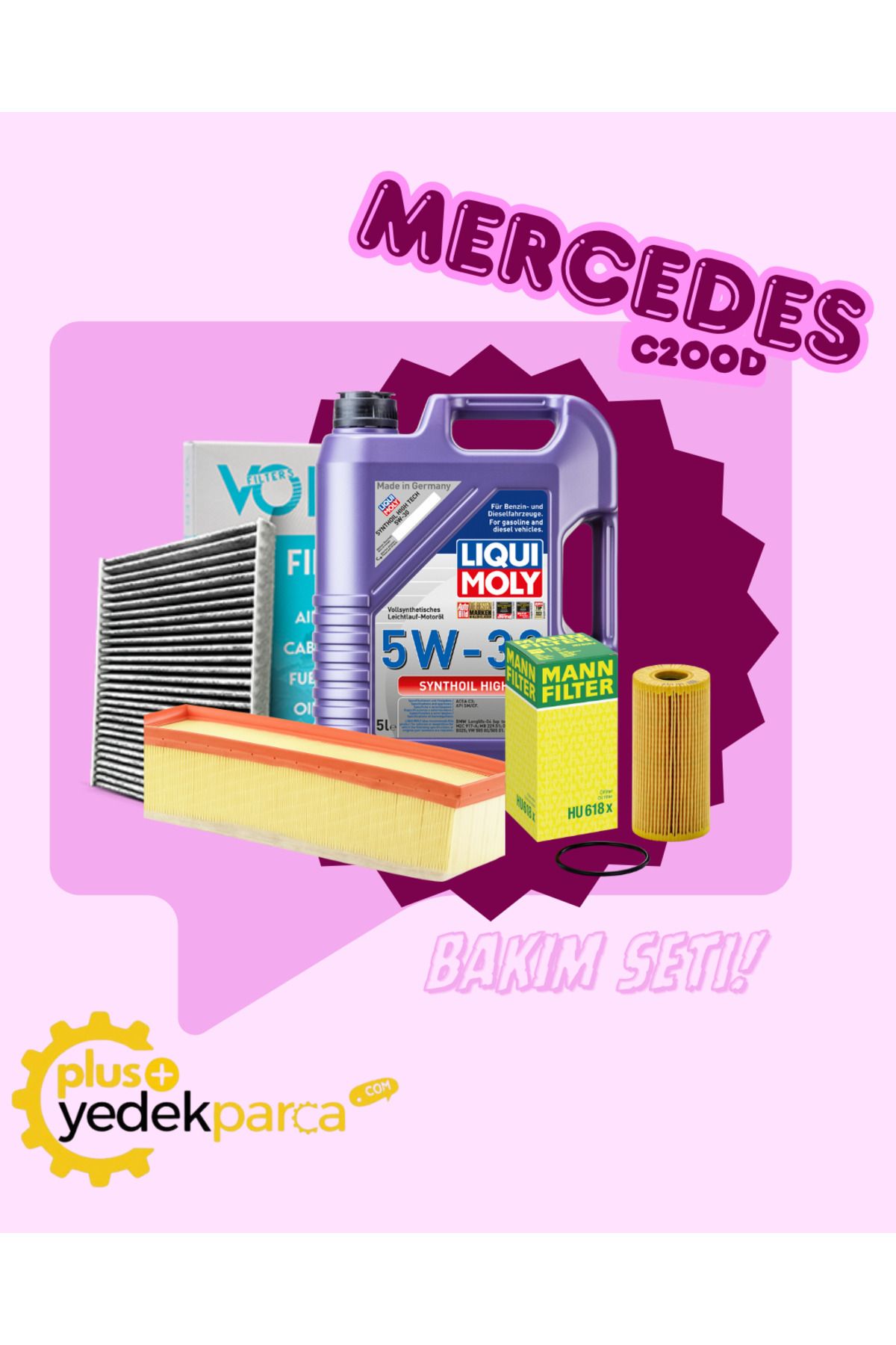 Plus MERCEDES C200D BAKIM SETİ