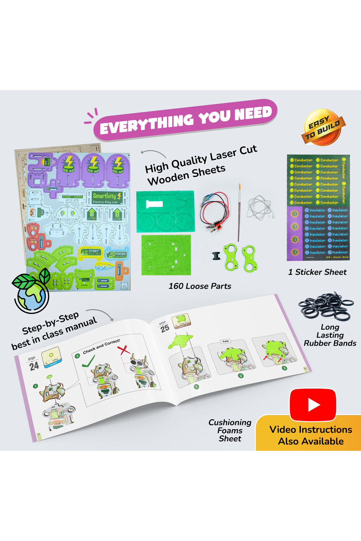 آزمایشگاه بازی الکترونیک | ۸-۱۴ سال | اسباب‌بازی ساختنی STEM دست‌ساز