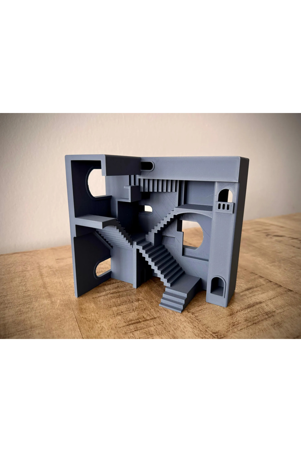 Escher Relativity Relativity Diorama 3D - Oggetto da Collezione Artistico 15x15 cm