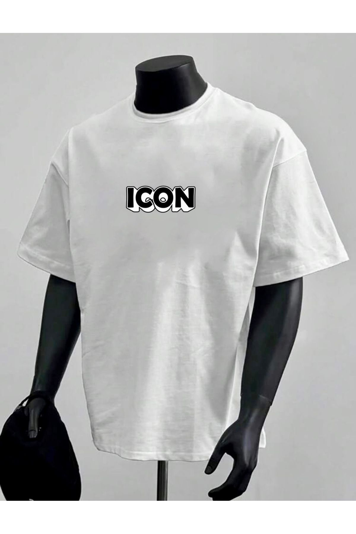 RPT MODA OVERSIZE RAHAT KALIP ICON BASKILI YÜKSEK KALİTE KUMAŞ ERKEK T-SHIRT