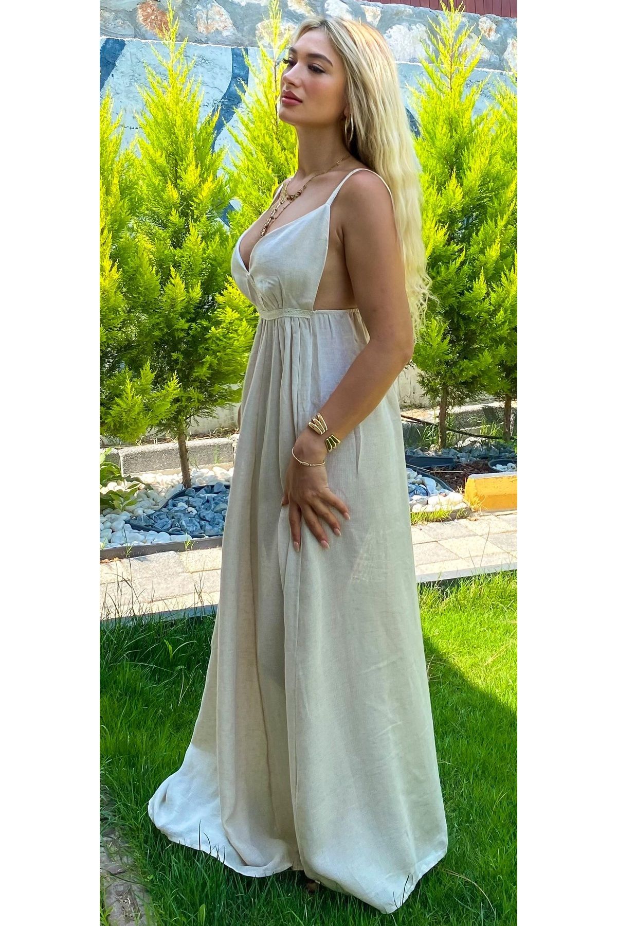 MUTİR HERA İP ASKILI KADIN ELBİSE