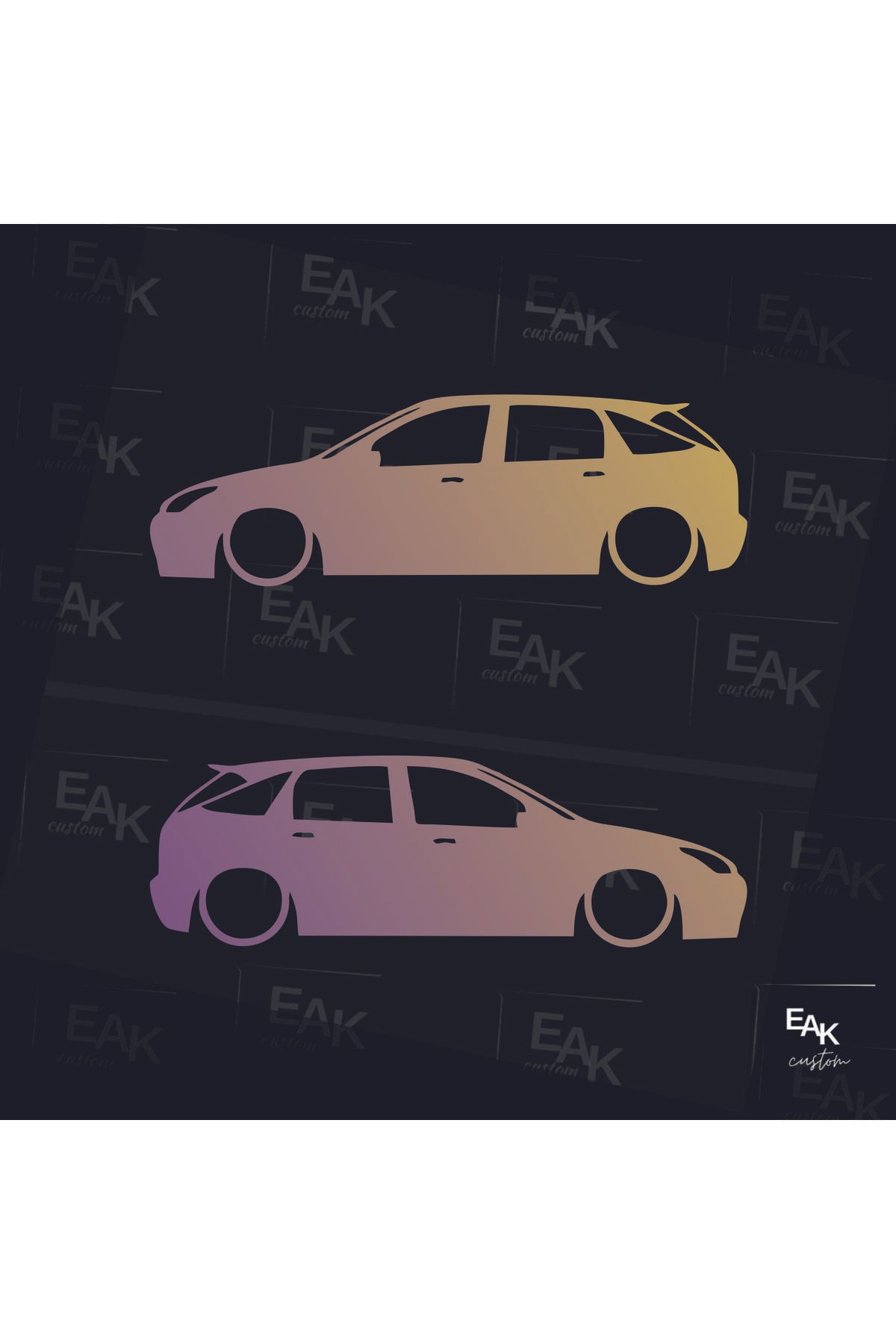 eakcustom FORD FOCUS oto sticker (18cm x 5cm) (2ADET)