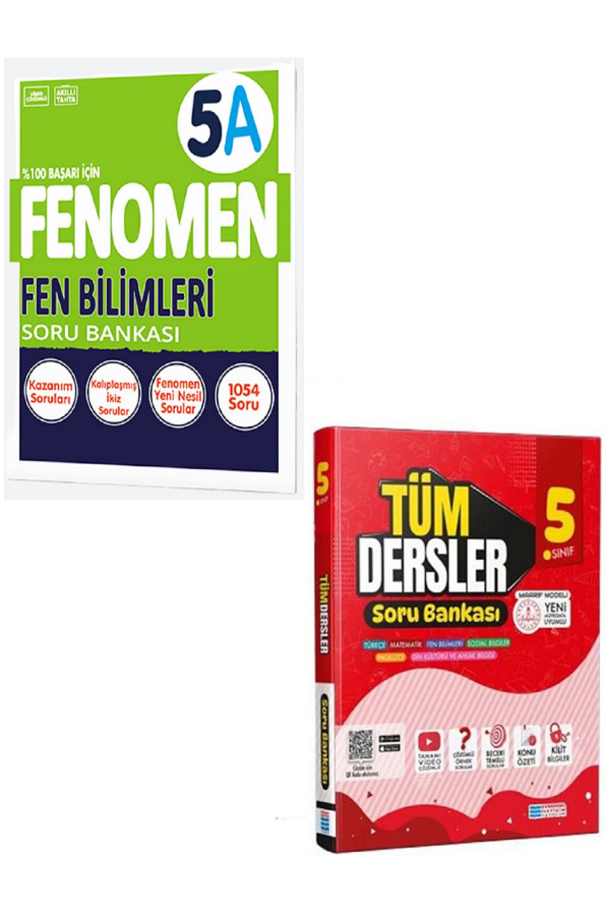 Evrensel İletişim Yayınları 5.Sınıf Fenomen 5A Fen Bilimleri Soru Bankası + 5.Sınıf Evrensel Tüm Dersler Soru Bankası / 2 KİTAP