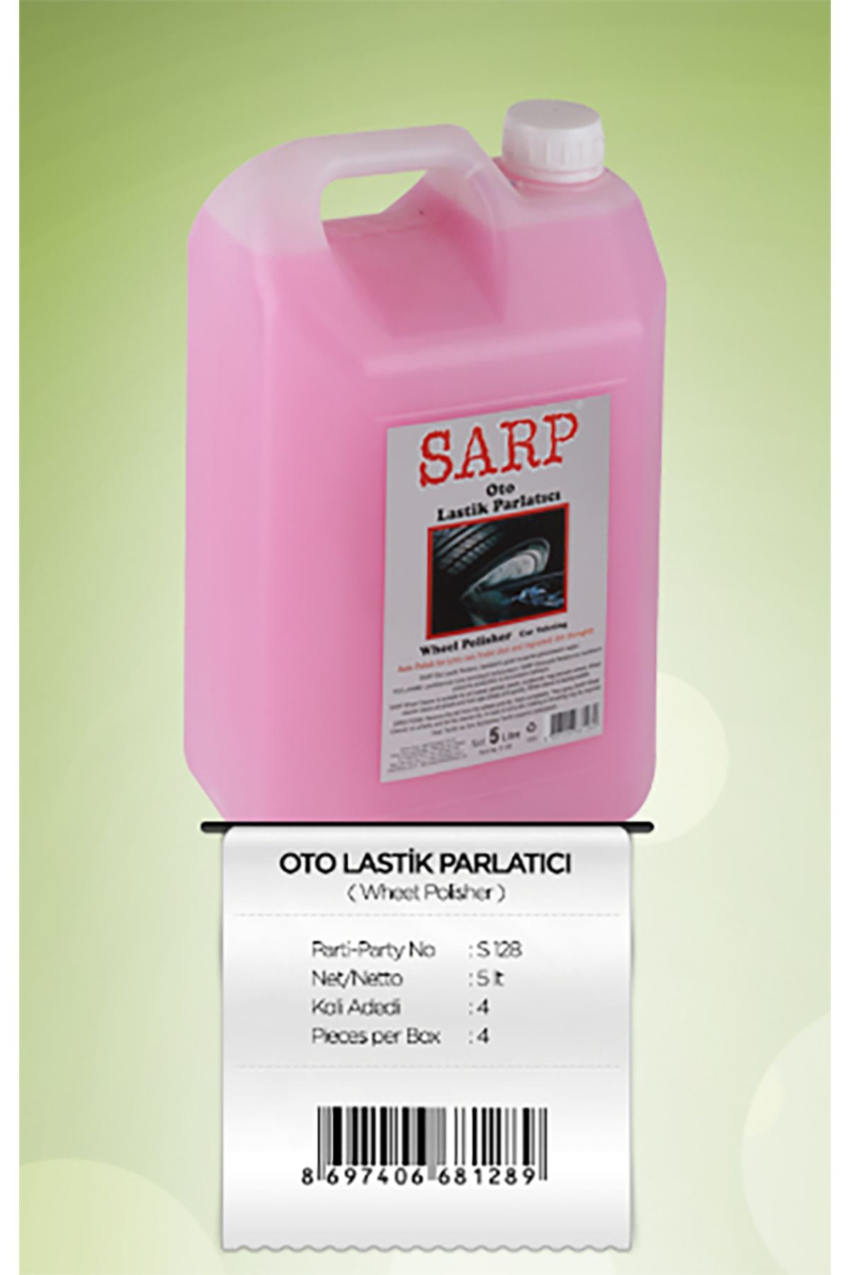 BTM OTOMOTİV Oto Lastik Parlatıcı 5 LT