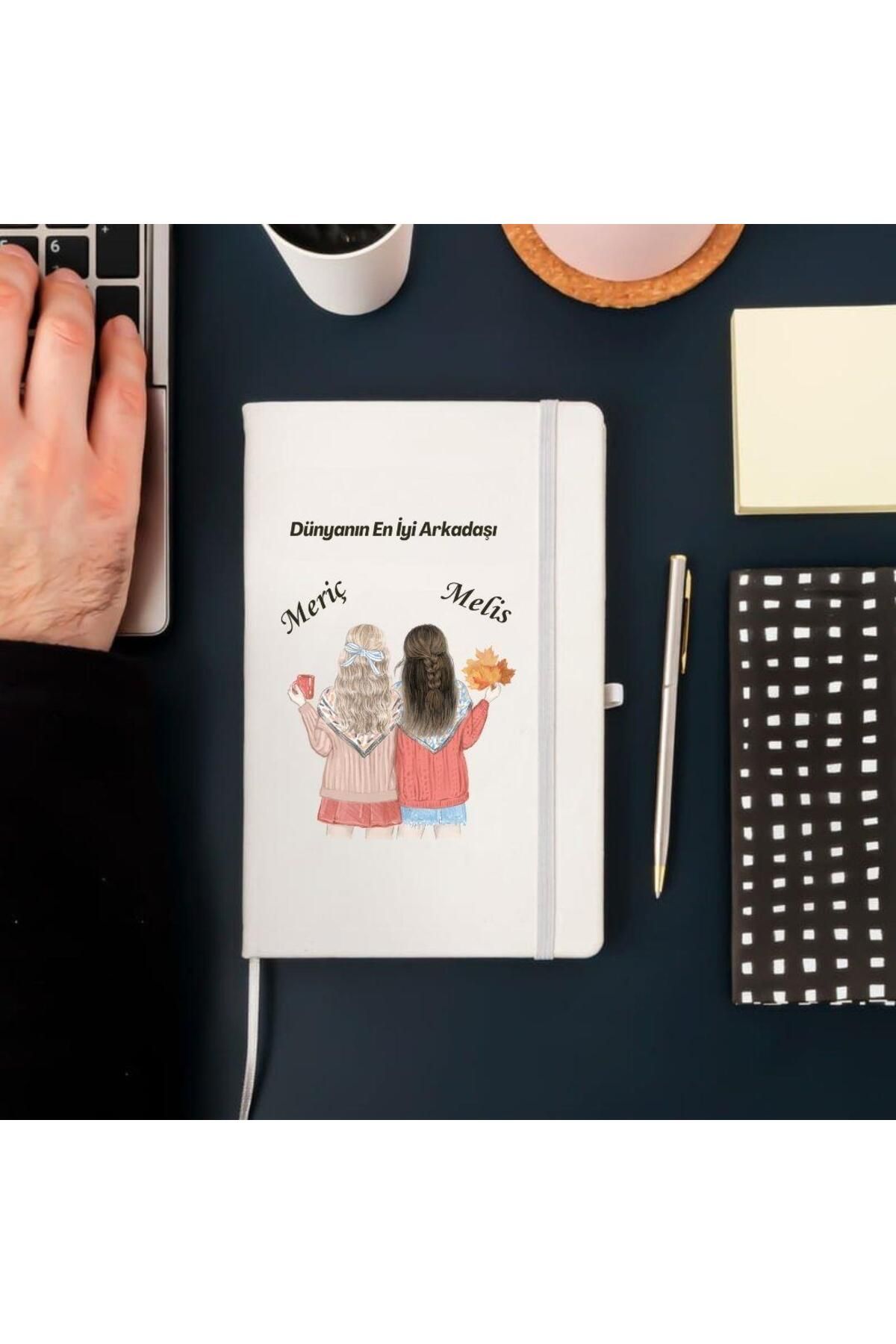 Hediye Vakti-Notebook with Special Name Written Design for Friends 2