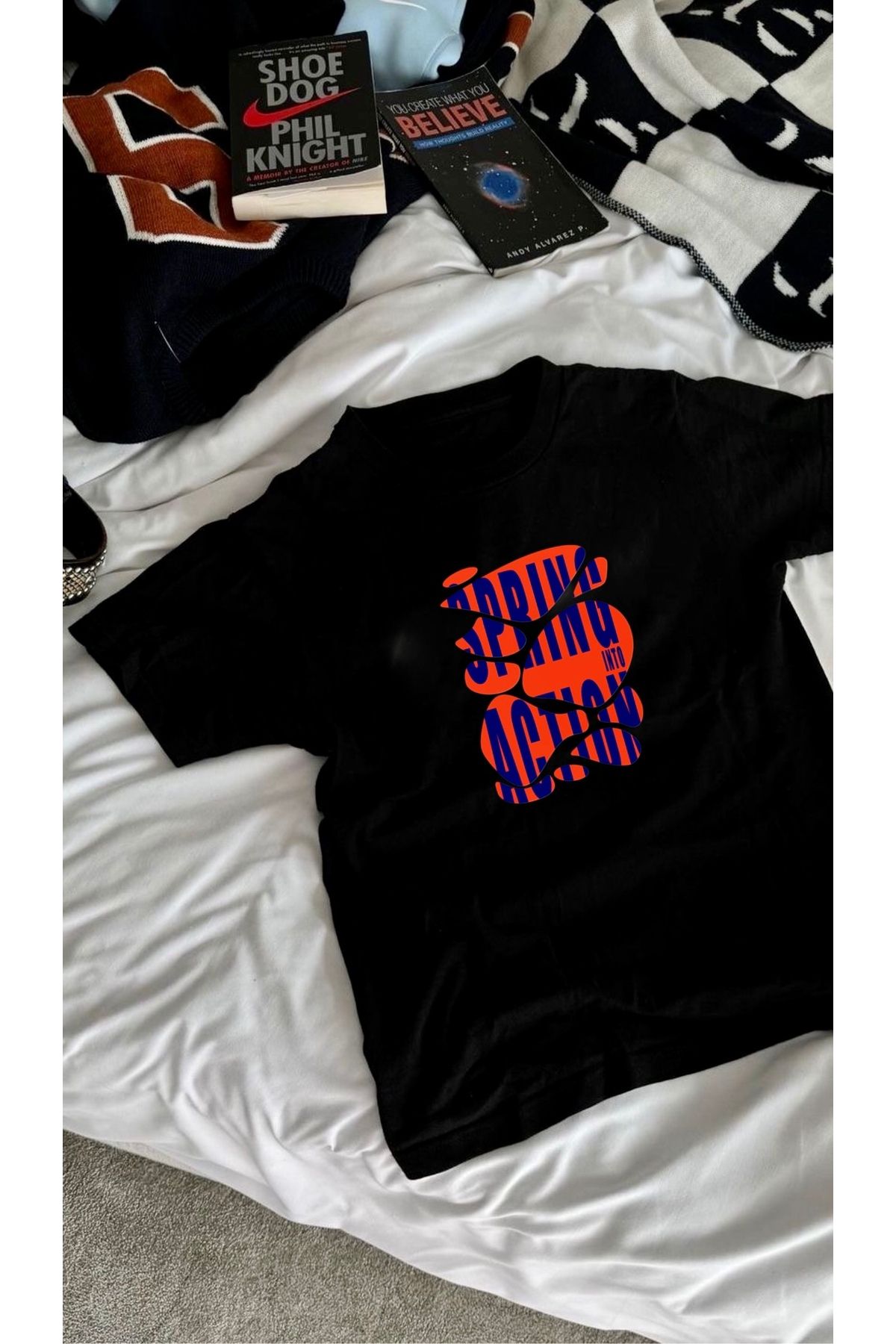 RPT MODA OVERSIZE RAHAT KALIP SPRING BASKILI YÜKSEK KALİTE KUMAŞ ERKEK T-SHIRT