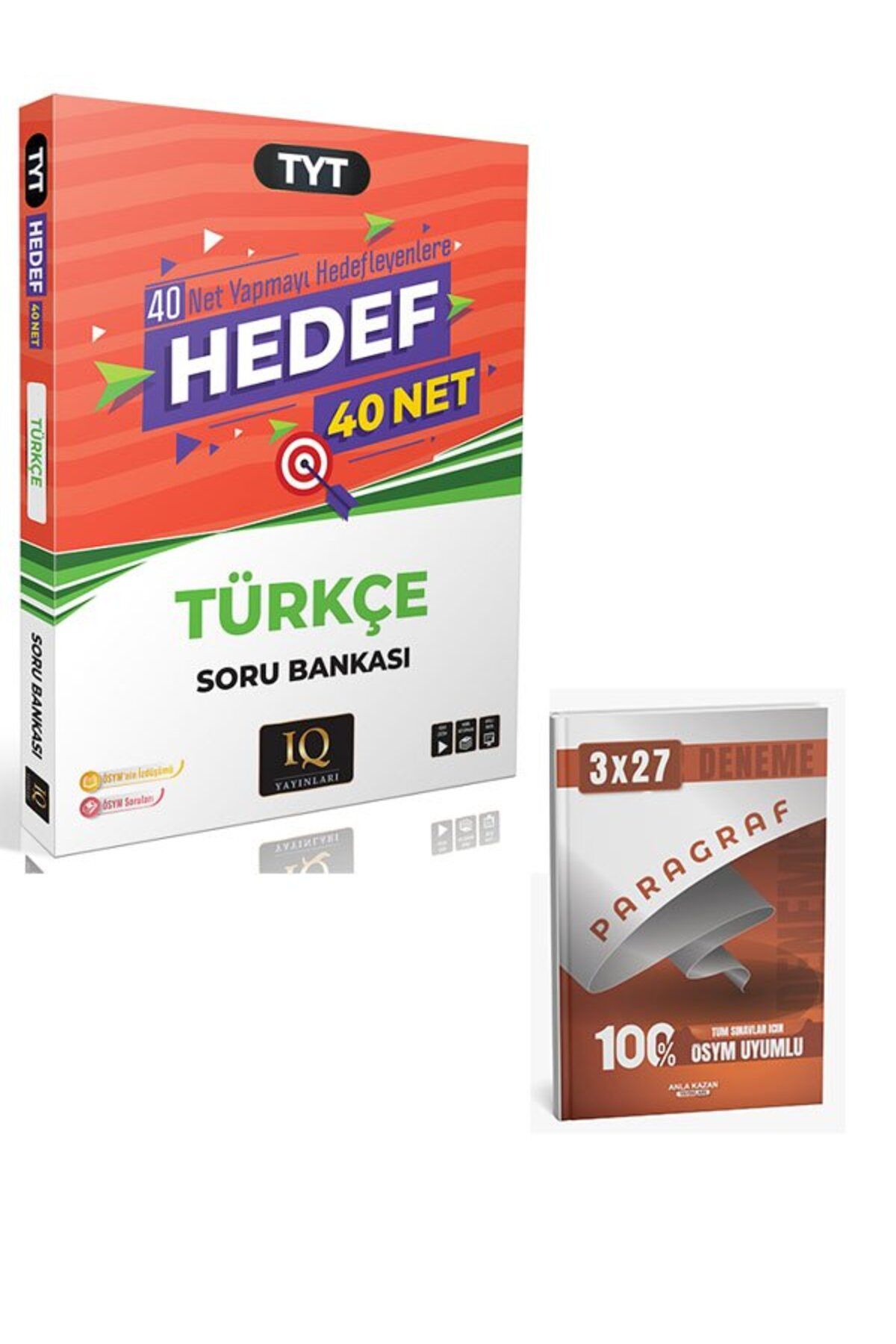 Anla Kazan Yayınları IQ 2026 YKS TYT Türkçe Hedef 40 Net Soru Bankası+Anla Kazan Paragraf