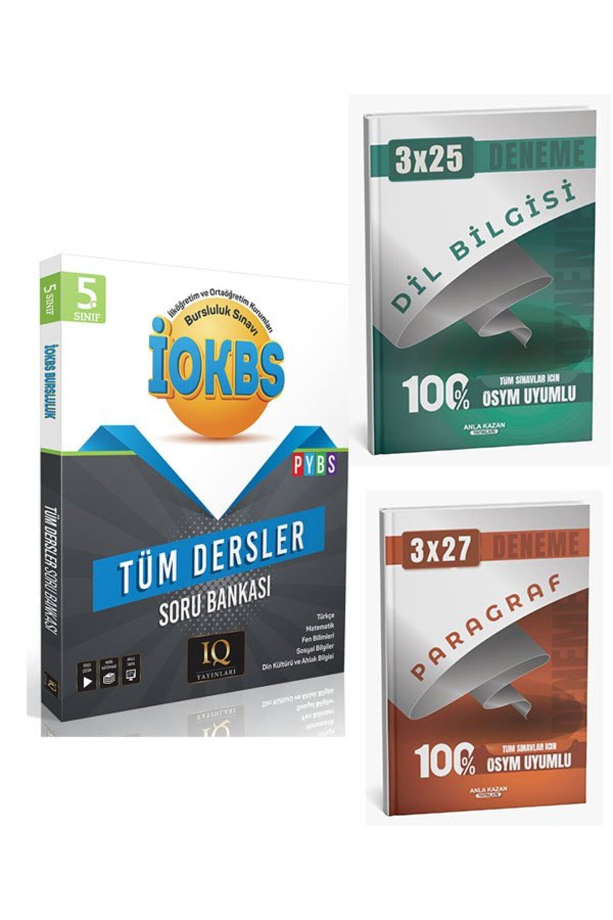 Anla Kazan Yayınları IQ 2026 5. Sınıf İOKBS Tüm Dersler Bursluluk Soru Bankası+Anla Kazan Paragraf+Dilbilgisi