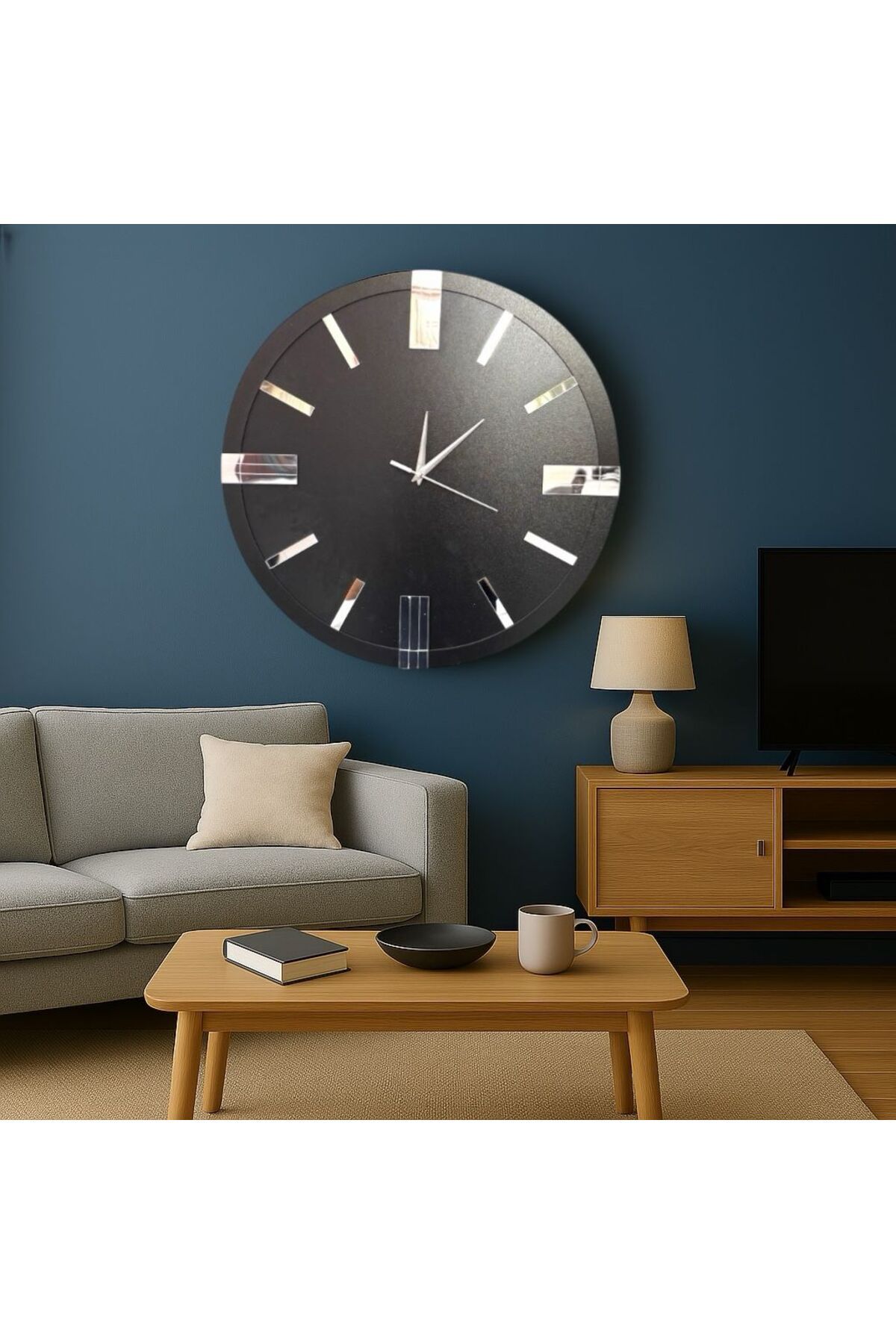 Nixar Desing Dekoratif Ahşap Duvar Saati Lüks Duvar Dekoru Sessiz Mekanizma Modern Saat Ahşap Saat Wall Clock