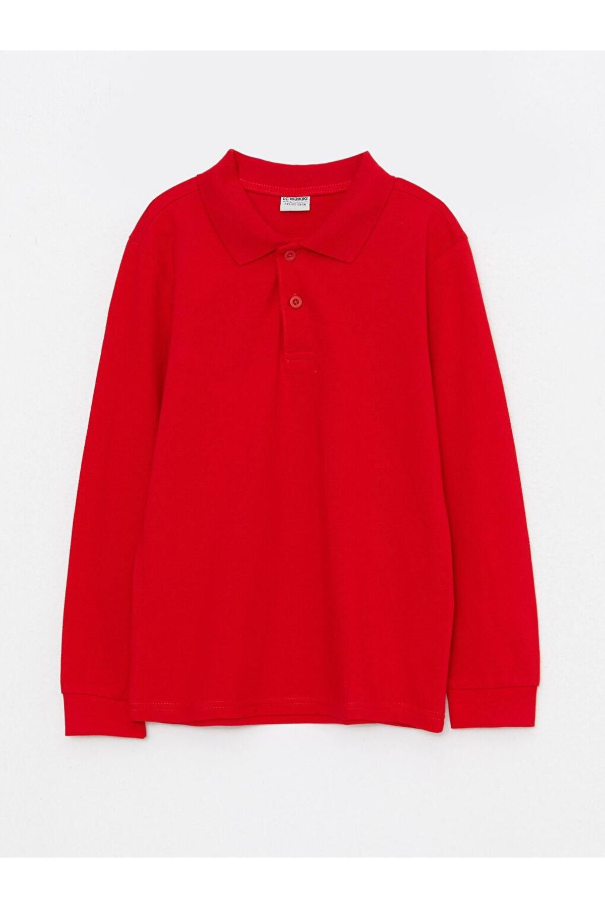 LC Waikiki Polo Yaka Basic Kısa Kollu Pamuklu Erkek Çocuk Tişört (W2)