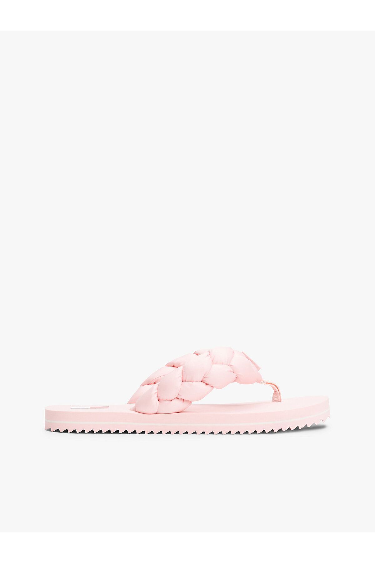 Tommy Hilfiger Braided Strap Serrated Flip-Flops