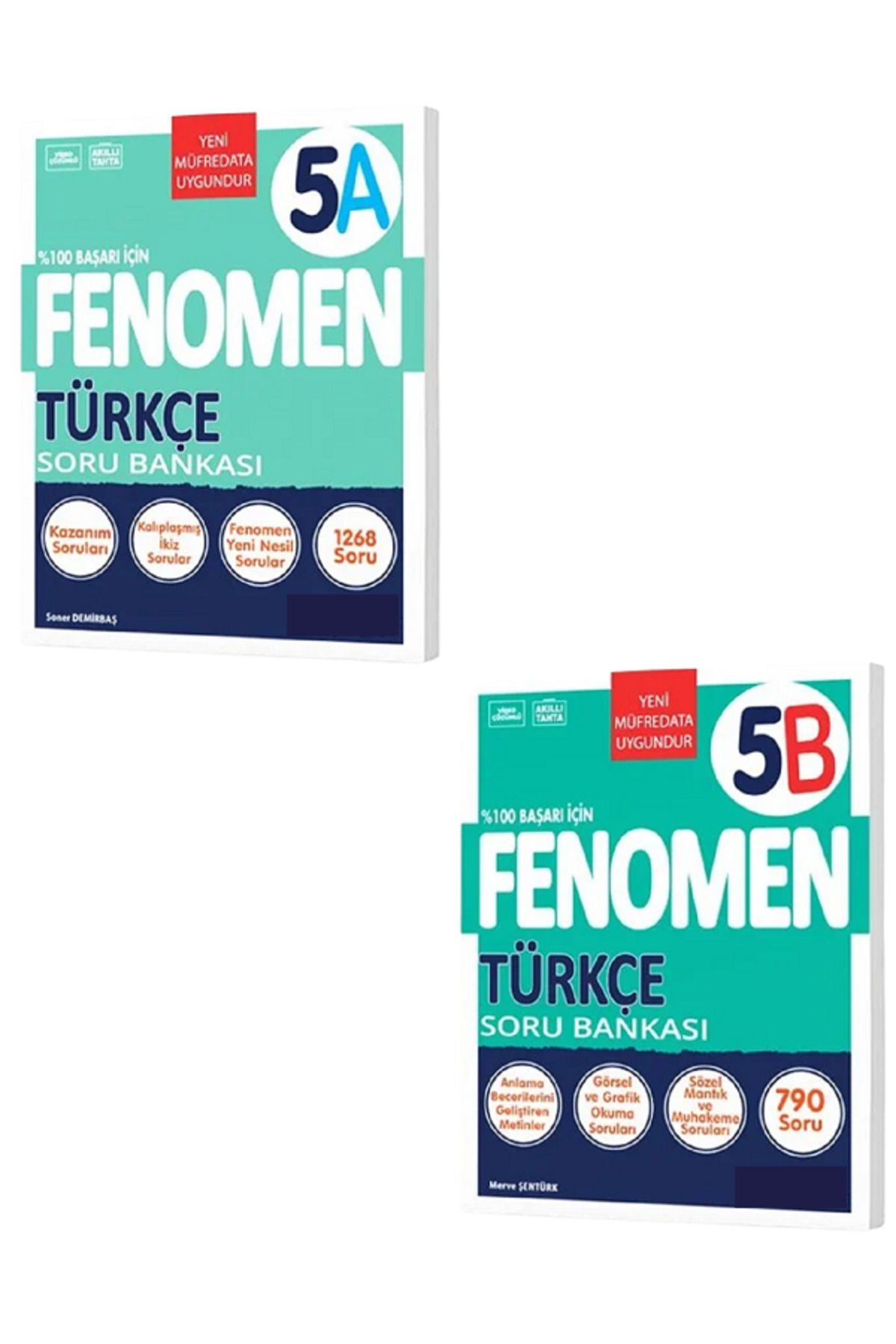 Evrensel İletişim Yayınları 5.Sınıf Fenomen 5A Türkçe Soru Bankası + 5.Sınıf Fenomen 5B Türkçe Soru Bankası / 2 KİTAP SET