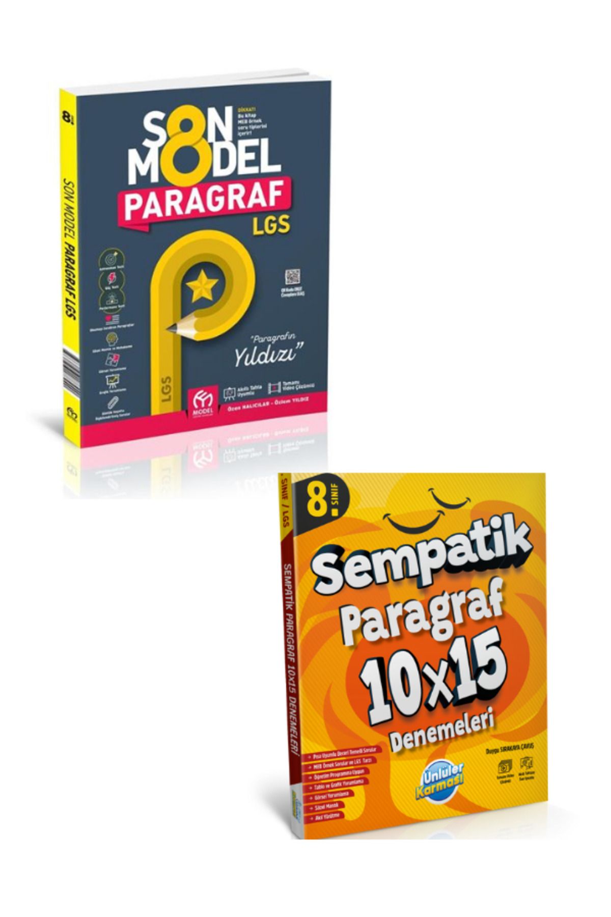 MODEL EĞİTİM YAYINCILIK MODEL YAYINCILIK 8. SINIF SONMODEL PARAGRAF S.B-ÜNLÜLER YAYINCILIK SEMPATİK 10X15 PARAGRAF DENEME