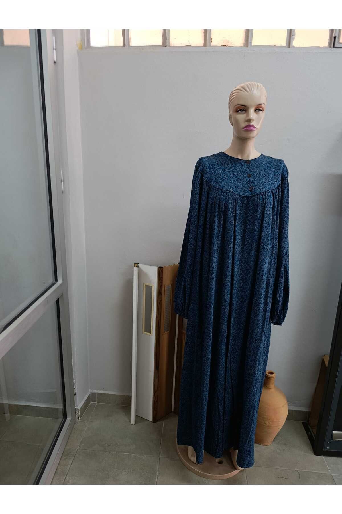 Zülal İthal Kumaş, Yuvarlak Yaka, Lastik Kol, (76*2=152 cm. Göğüs/ Boy 146 ölçü YOK.