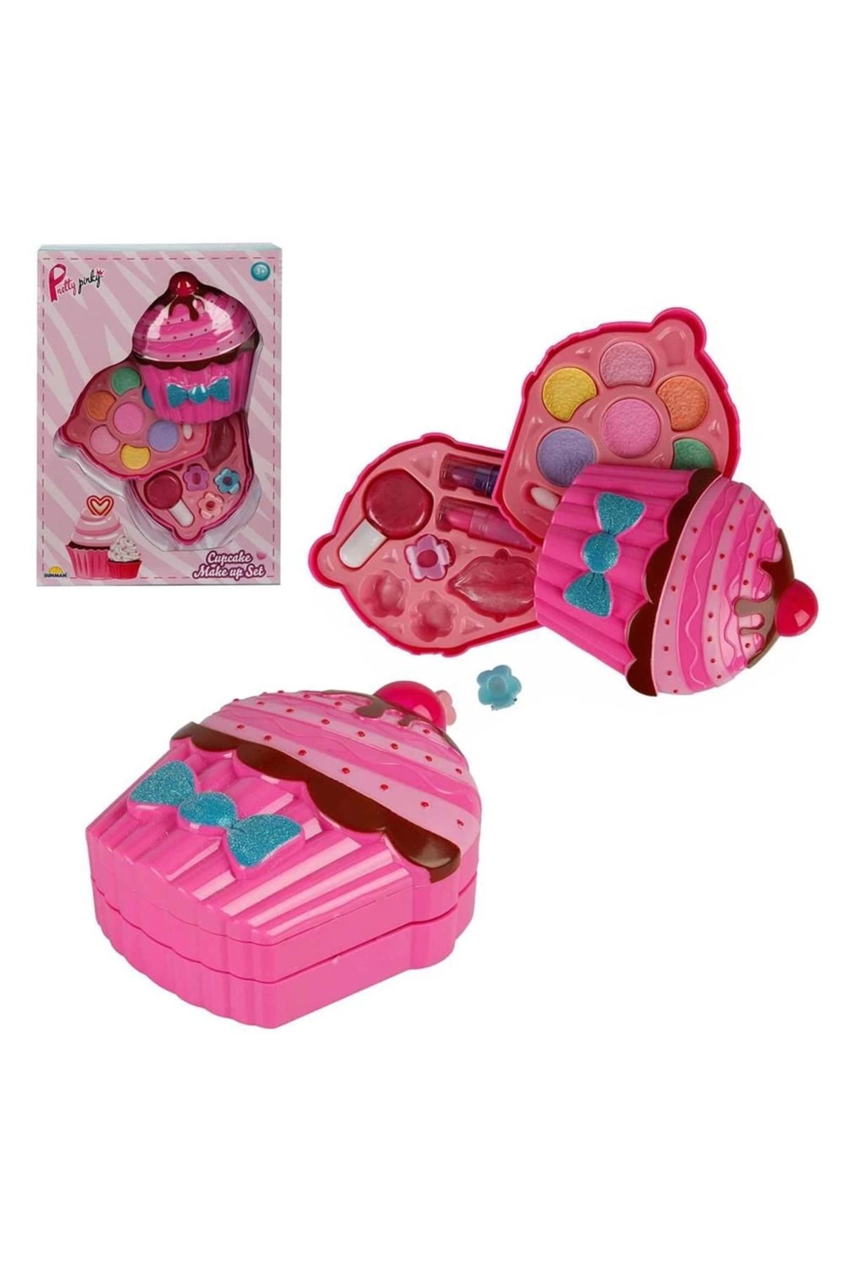 S'82 Cupcake Şekilli 2 Katlı Makyaj Güzellik Seti