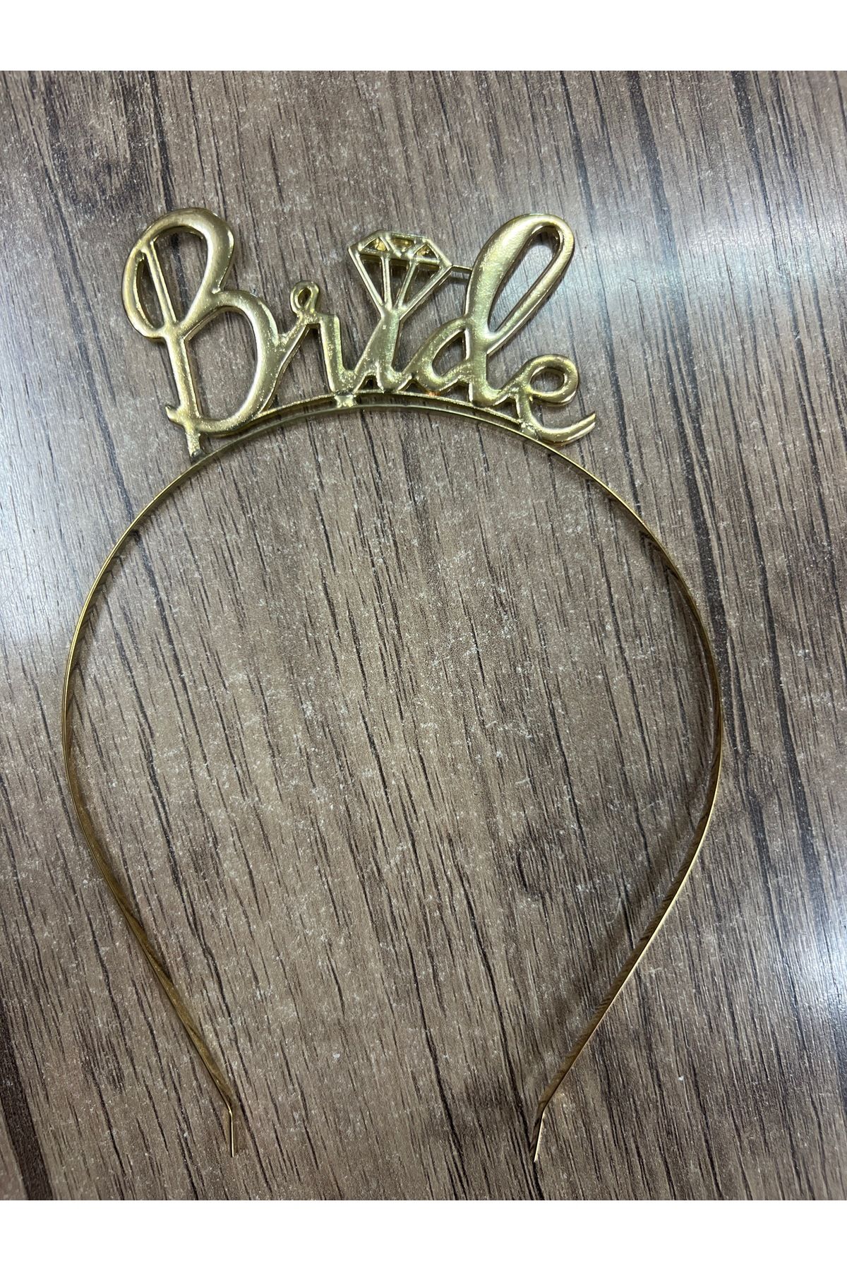 eğlencemarketi Metal Taç Bride Gold
