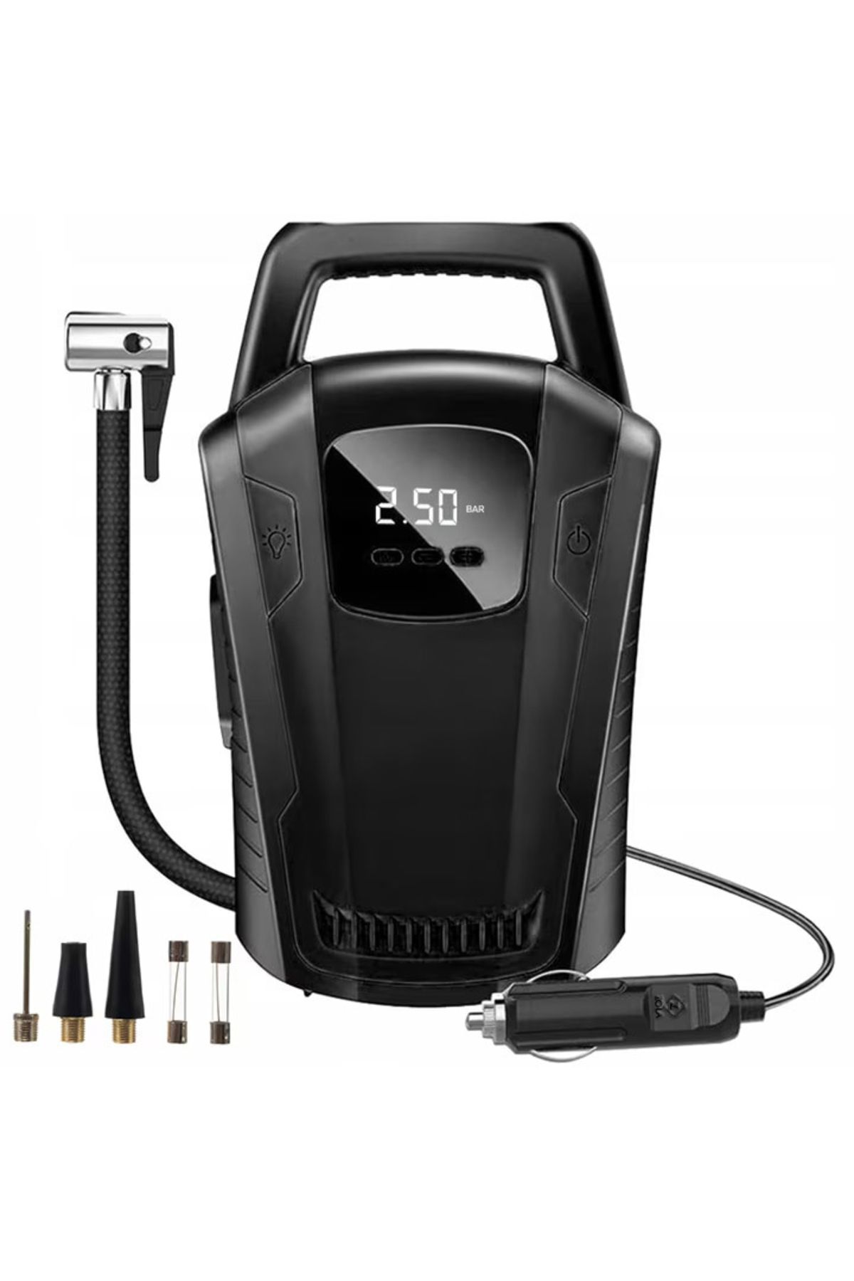 varioshop-Compresor auto 12V VarioShop®, Ideal pentru umflarea tuturor tipurilor de anvelope auto, motociclet 8
