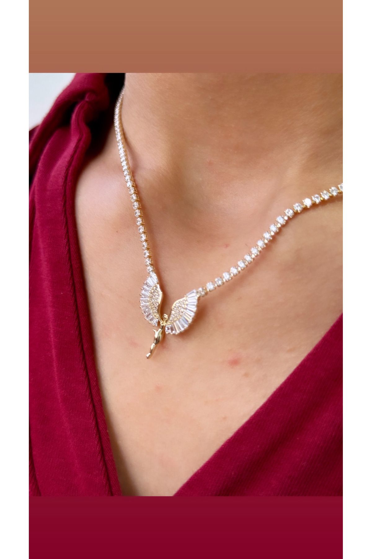 İNN JEWELLERY İthal Kolye Kararmaz Antialerjik Su Yolu Figürlü
