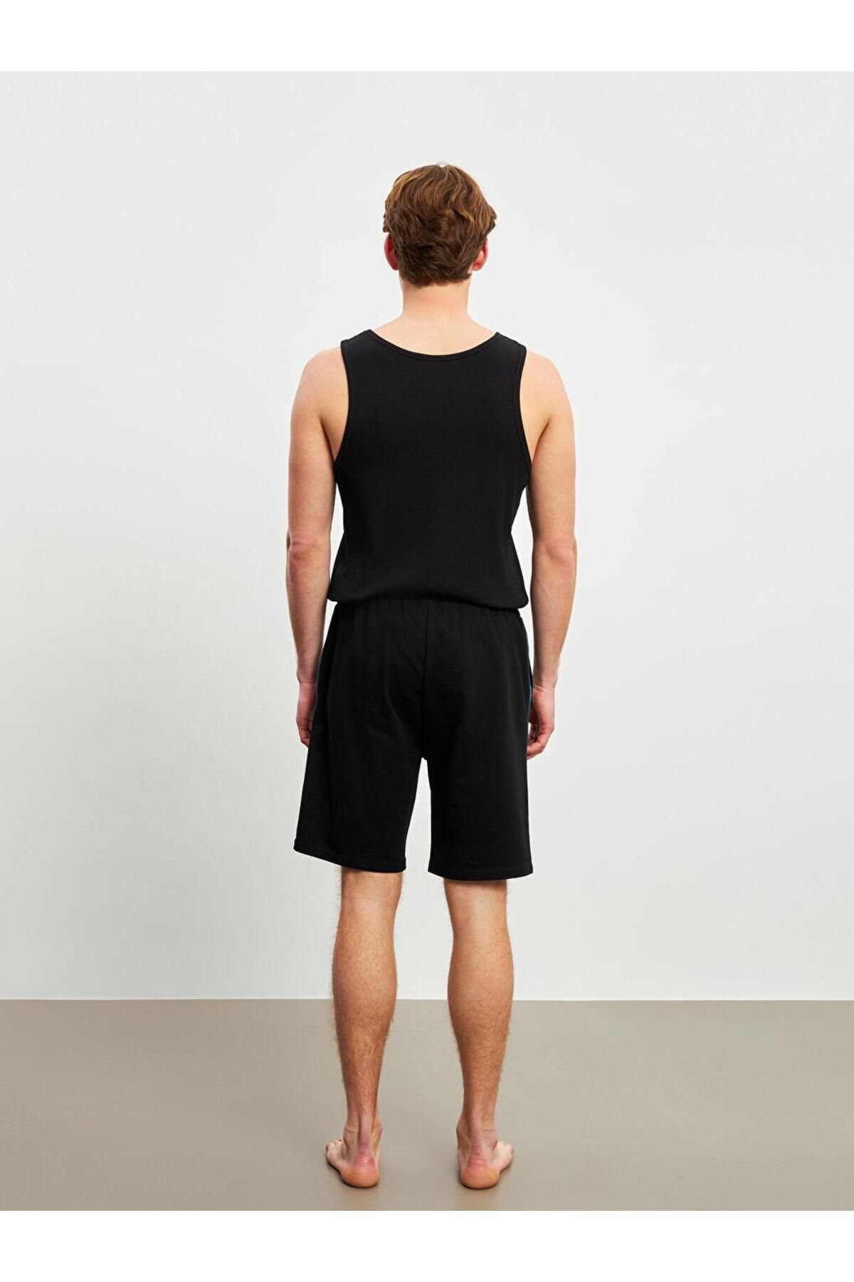 LC Waikiki-Ανδρικό σορτς πιτζάμα Slim Fit (S5) 4