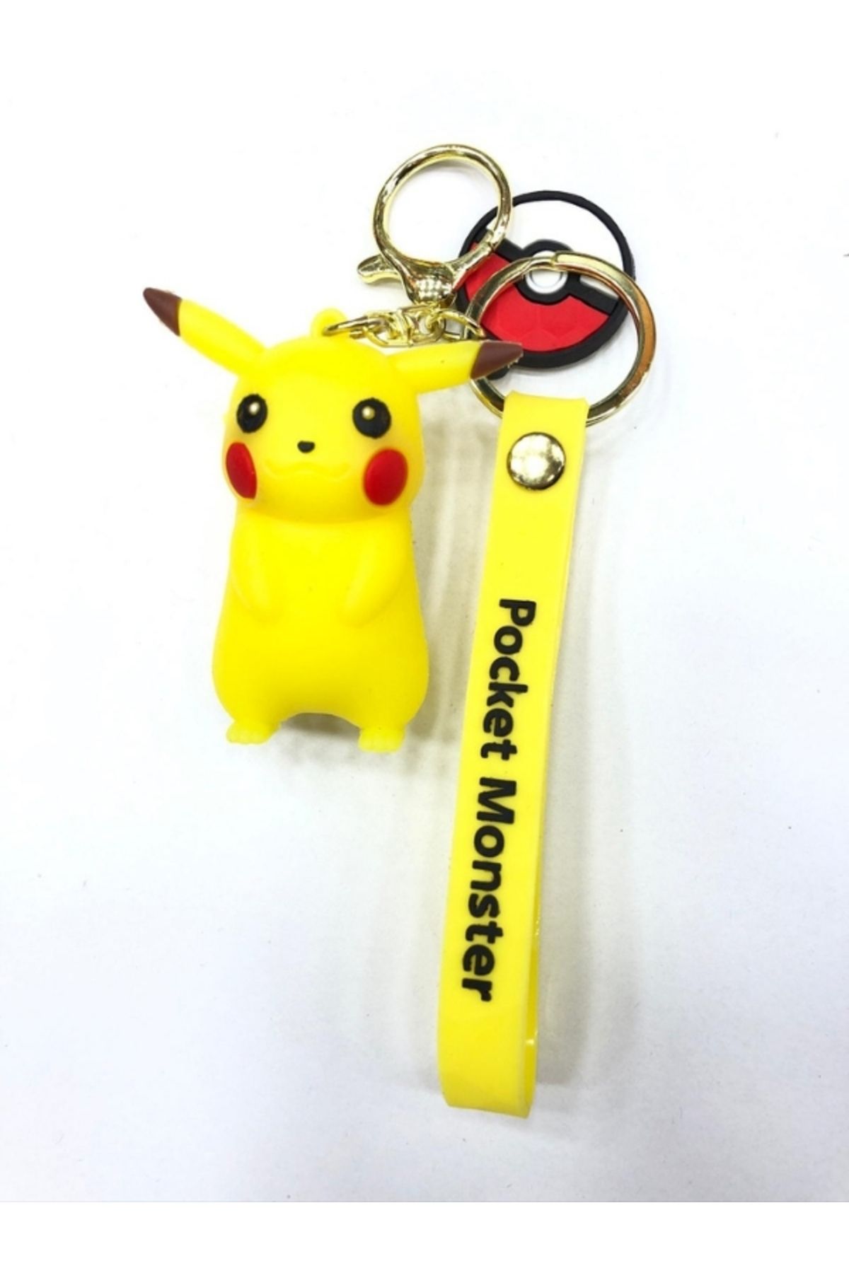 uğurlu dükkan 3D Pikachu Silikon Anahtarlık