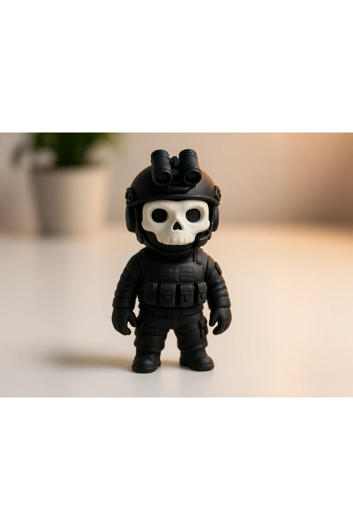 Ghost Gamer Figure 10 cm 3D Print Decorative Game Character Collectible Figurine