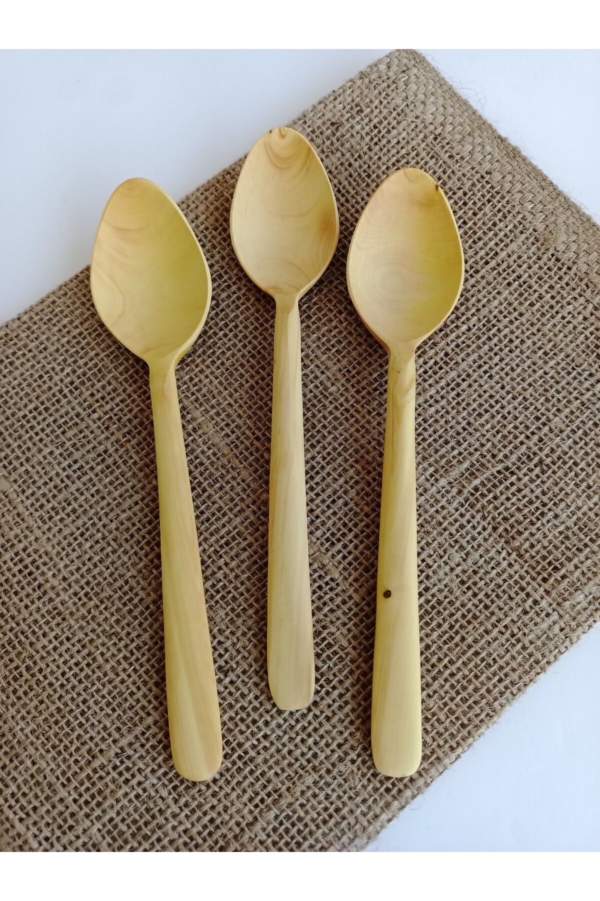 AYSAN Şimşir Ağacı El Yapımı Tatlı kaşığı 18cm