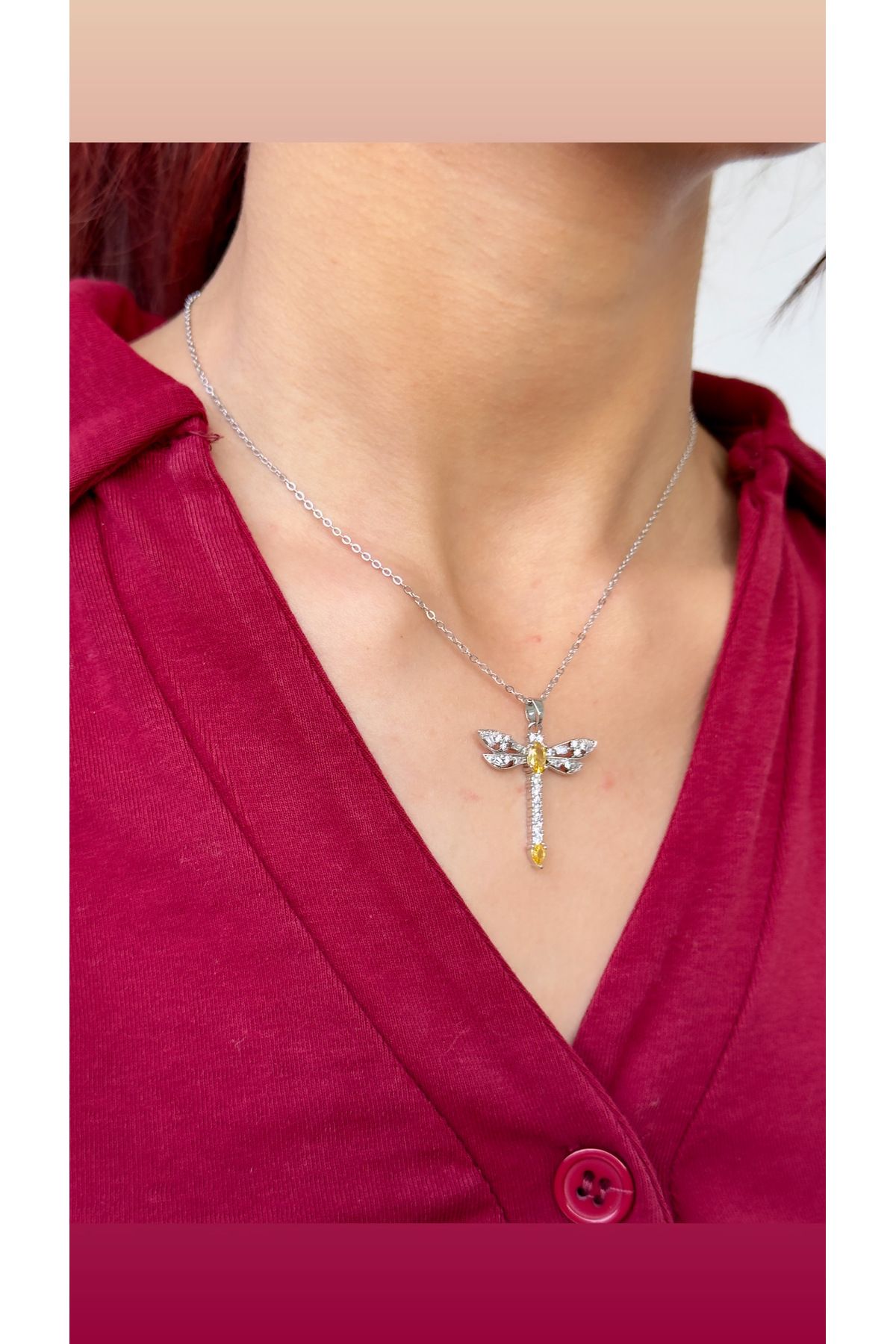 İNN JEWELLERY Çelik Kolye Kararmaz Antialerjik Yusufçuk Figürlü (2 Yıl İthalatçı Garantili)