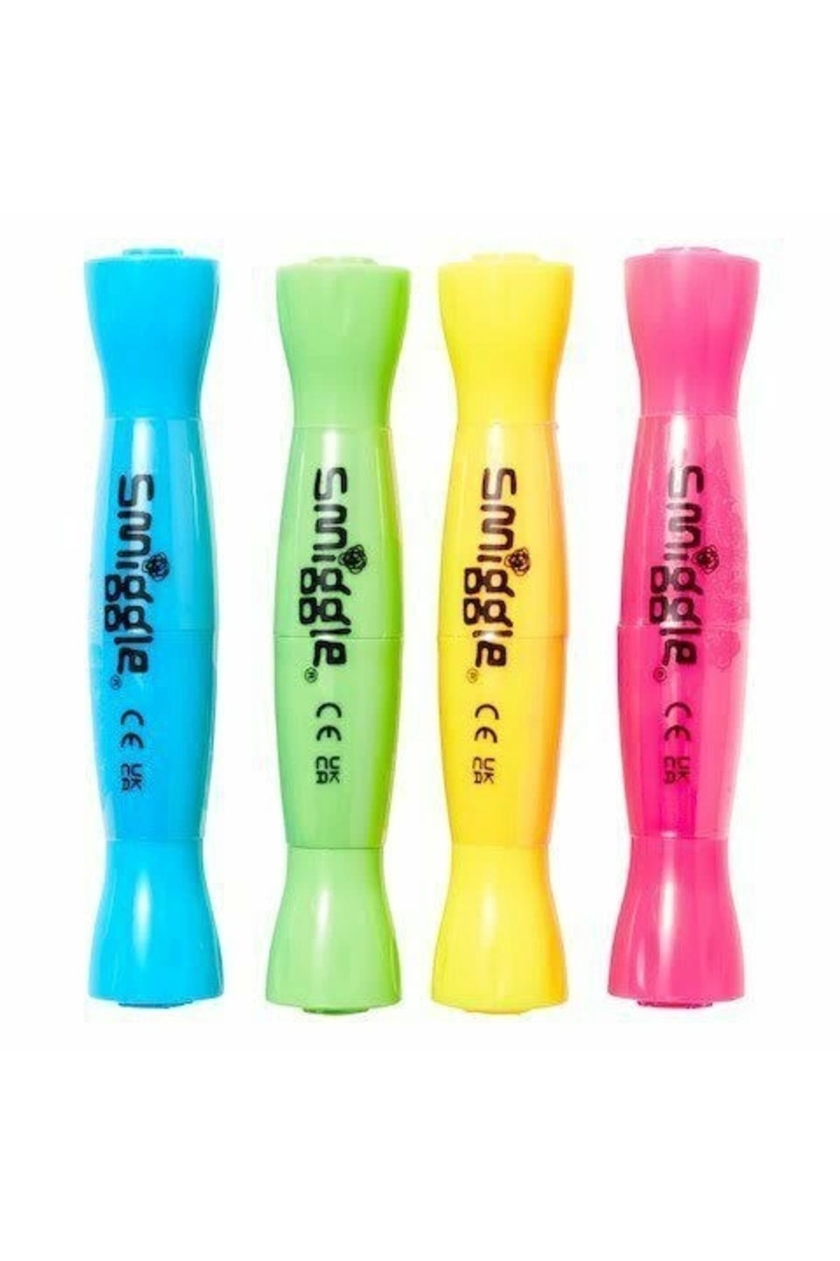 SMIGGLE – Bon Bon Şeker Kokulu Fosforlu Kalem Paketi X4