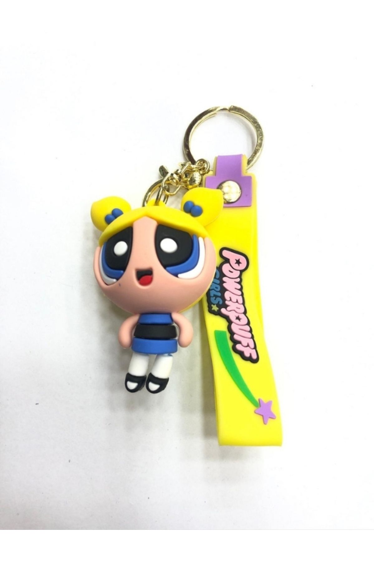 uğurlu dükkan 3D Bubbles PowerPuff Silikon Anahtarlık