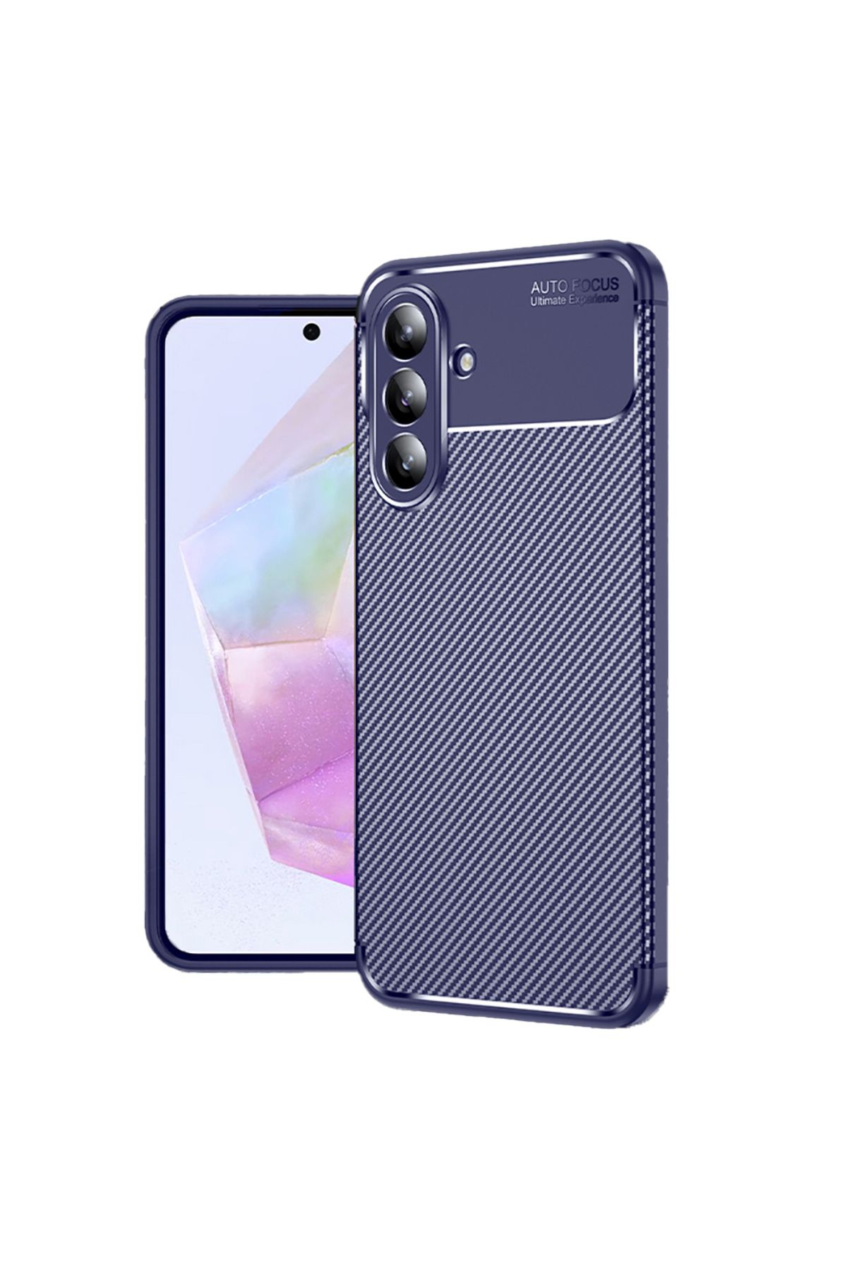 GRABONO Samsung Galaxy A56 Kılıf Karbon Fiber Görünümlü Ultra İnce Premium Carbon Case