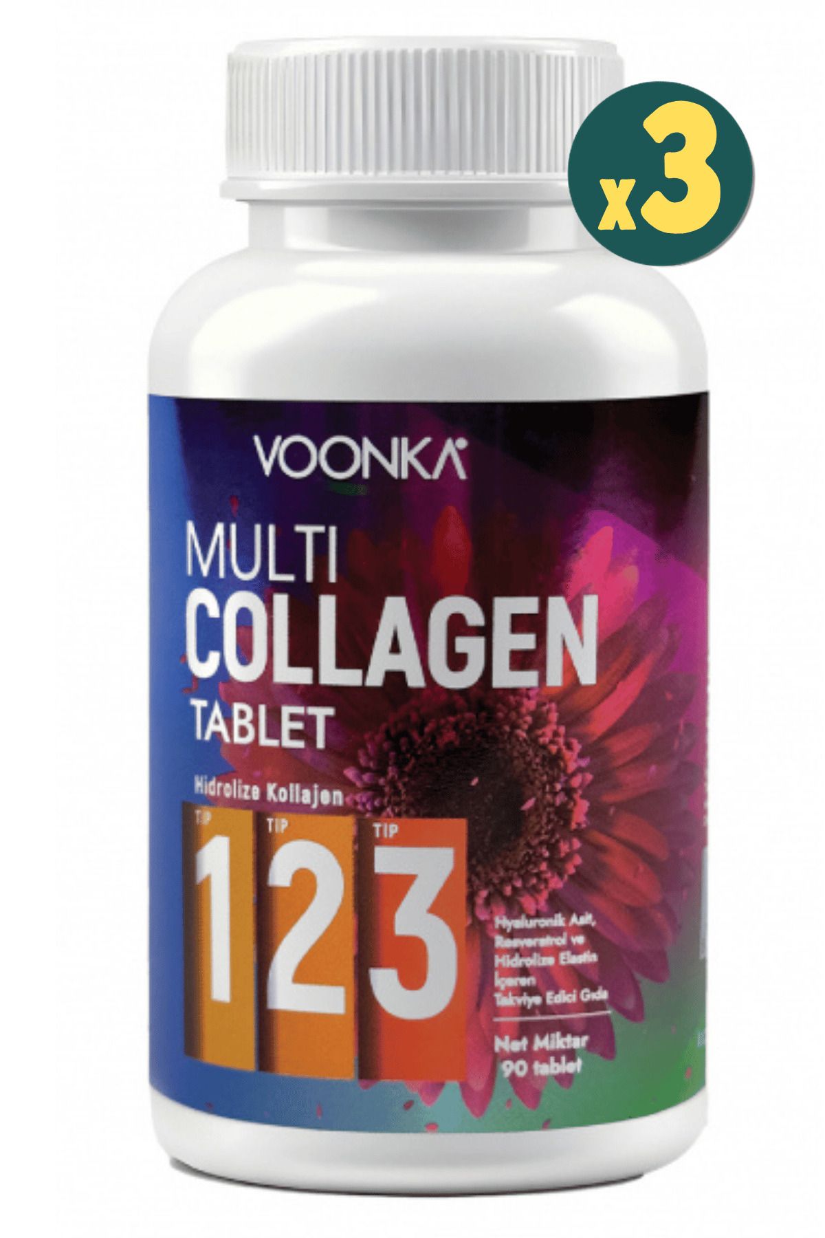 AKSU Voonka Collagen Multi 90 Tablet 3 Adet