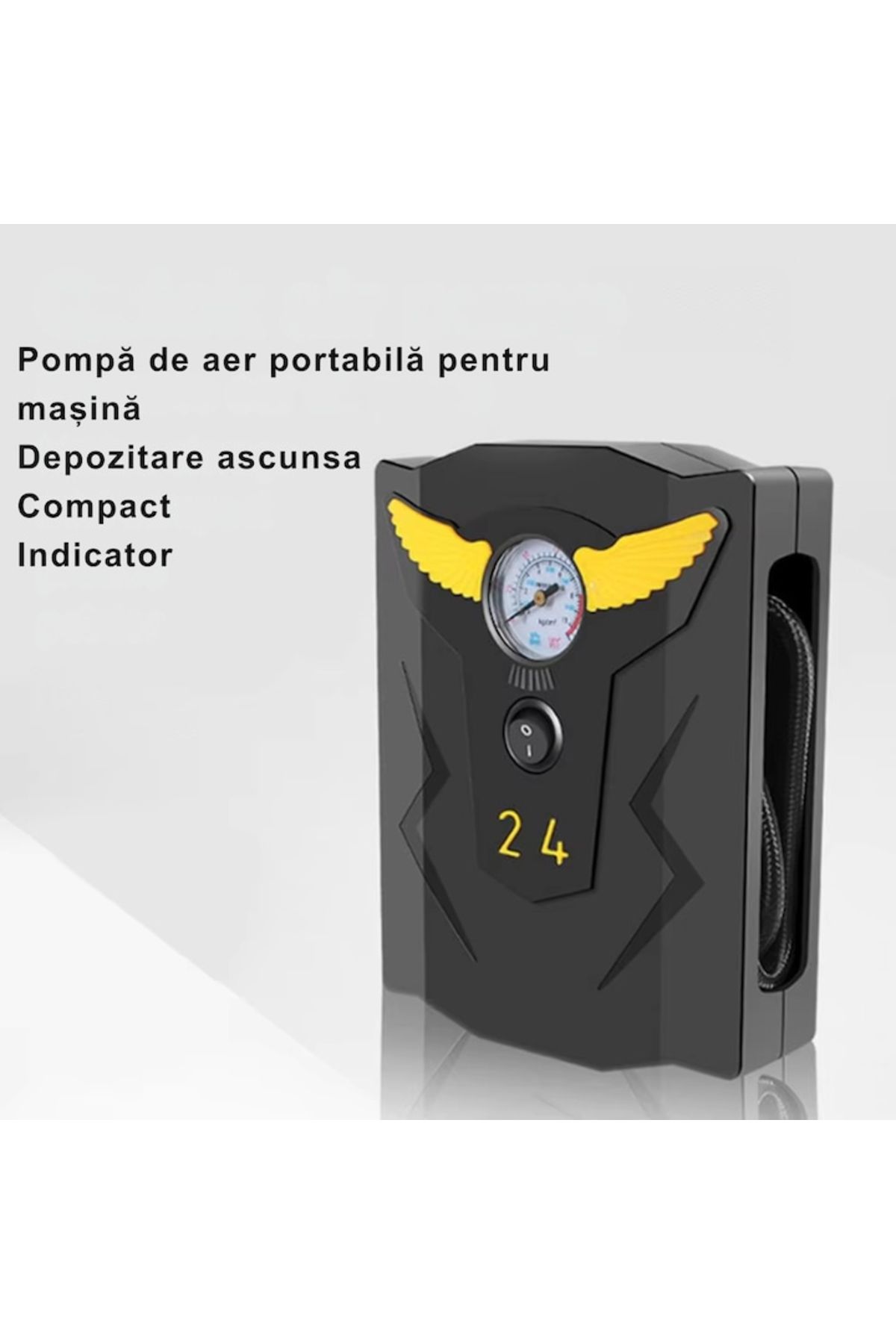 varioshop-Compresor auto VarioShop®, Ideal pentru umflarea tuturor tipurilor de anvelope auto, motociclete, b 4
